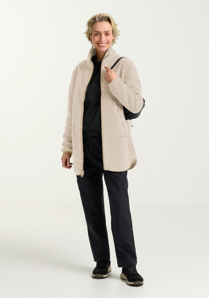 Jack Wolfskin Funktionsmantel »HIGH CURL COAT W« Fleecemantel, warm & winddicht