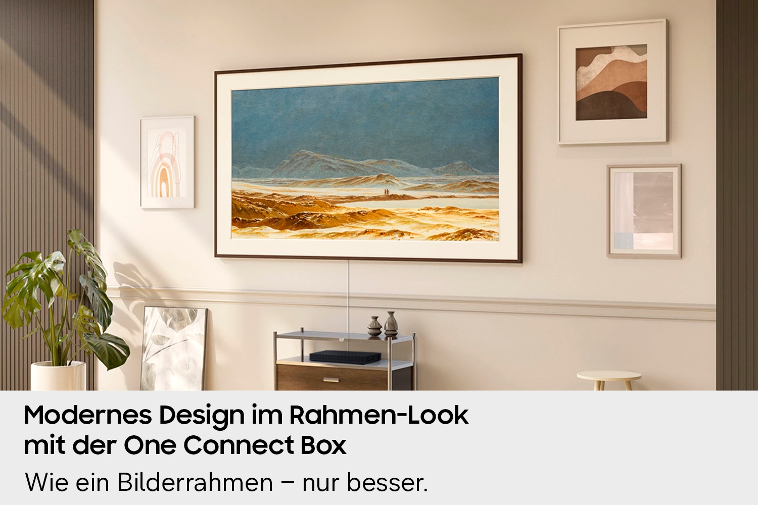 Samsung QLED-Fernseher »GQ65LS03HAU« 163 cm/65 ″ Smart-TV The Frame, Art Mode Kunstwerke, Antireflexion, Rahmen austauschbar