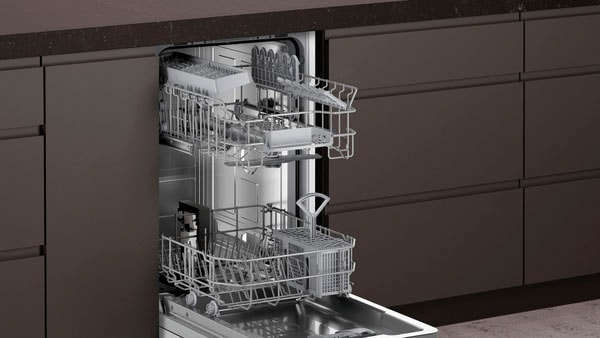 NEFF vollintegrierbarer Geschirrspüler N 30 »S853HKX16E«, 9 Maßgedecke, Info Light: projizierter Punkt während des Betriebs