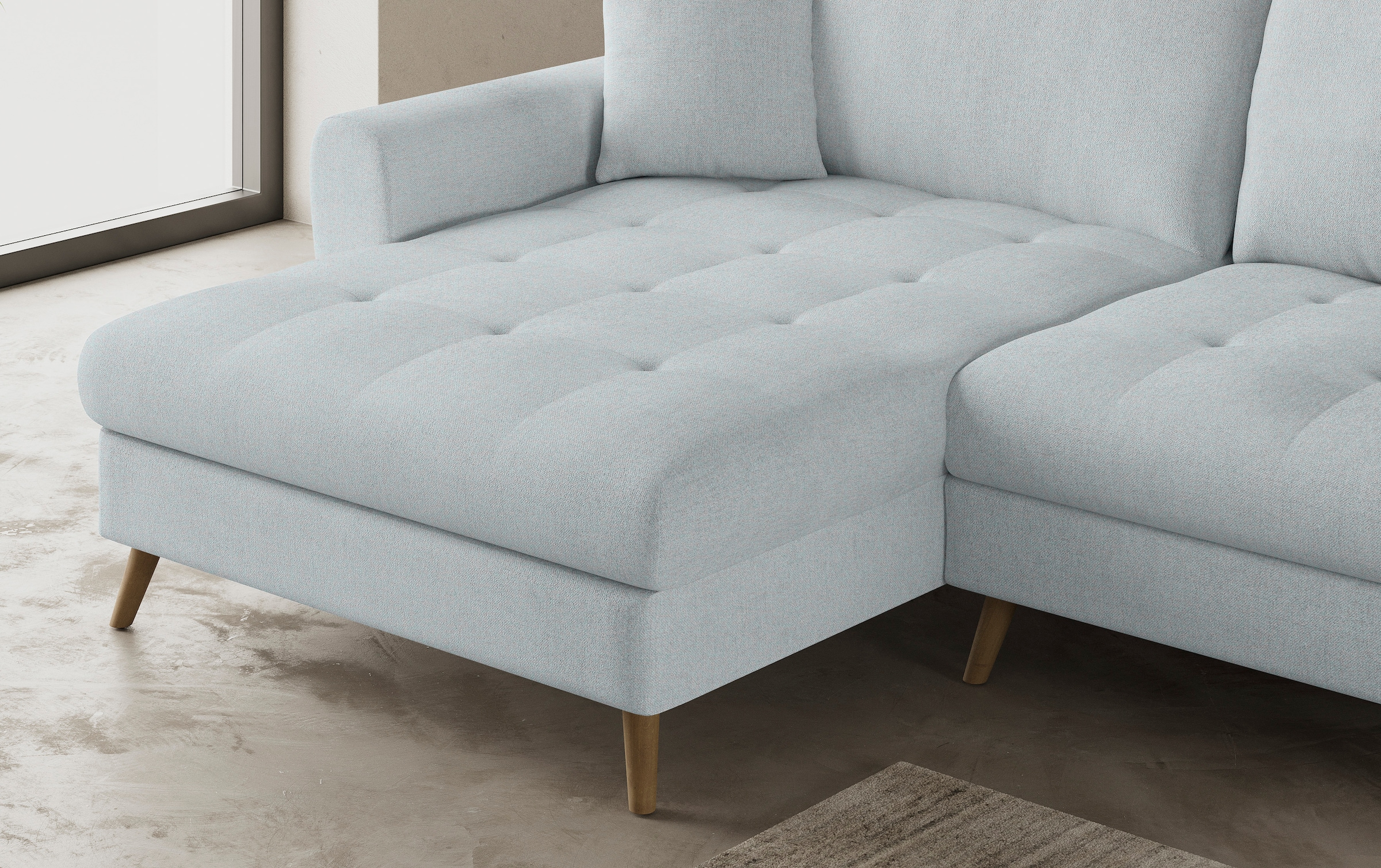 Mr. Couch Ecksofa »Blackburn II, L-Form«, Mit Kaltschaumpolsterung bis 140 kg belastbar