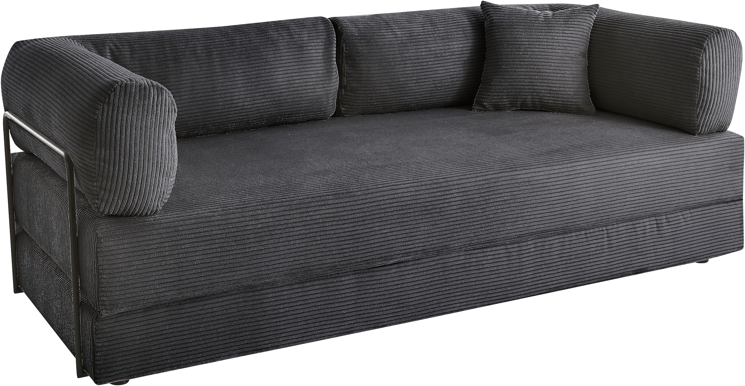 homsy by Ana Johnson Schlafsofa »Folda, Dauerschläfer, Breite 206 cm, Liegefläche 181x198 cm« mit Bett-/Schlaffunktion, Tonnentaschenfederkern mit Boxspringaufbau