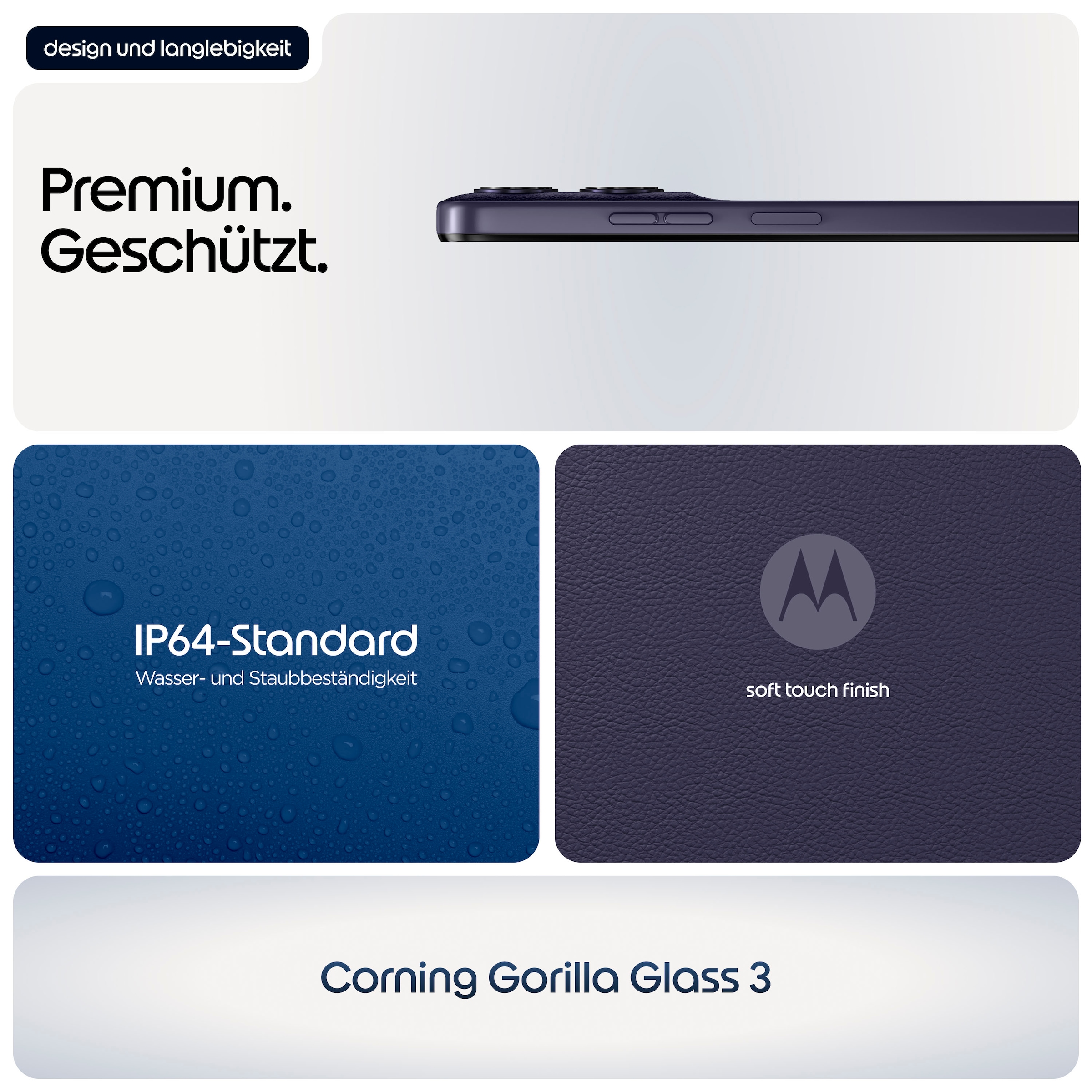 Motorola Smartphone »moto g 17« PANTONE® Evening Blue