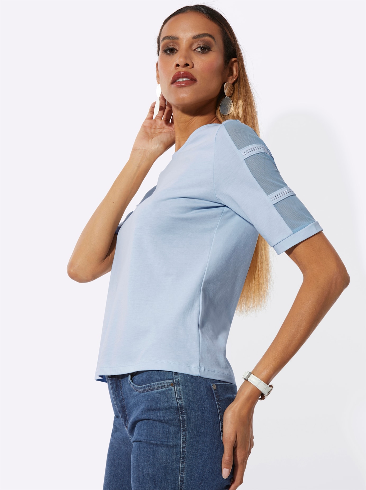 creation L Rundhalsshirt »Kurzarm-Shirt« 1 tlg.