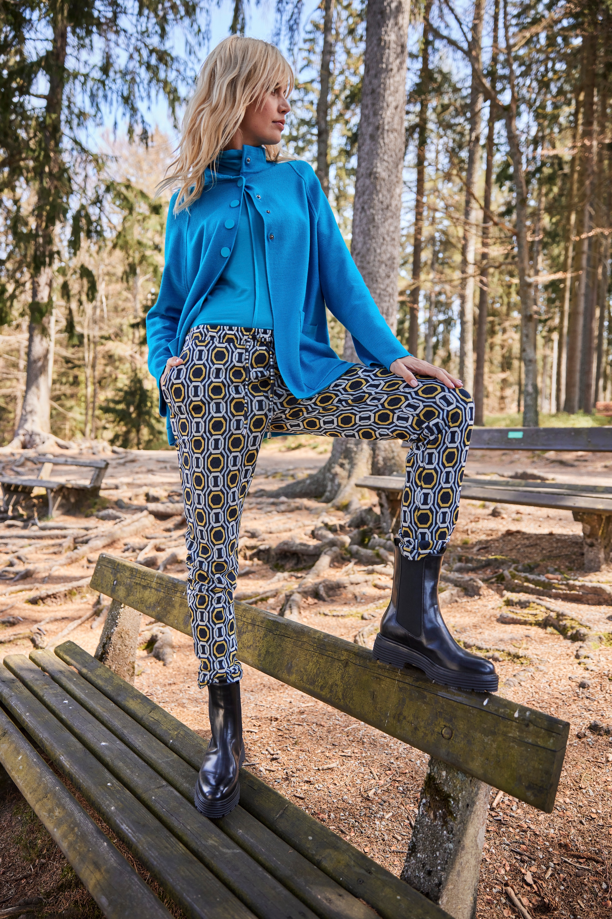 Aniston SELECTED Langarmshirt, mit Rollkragen und Biese kaufen bei OTTO
