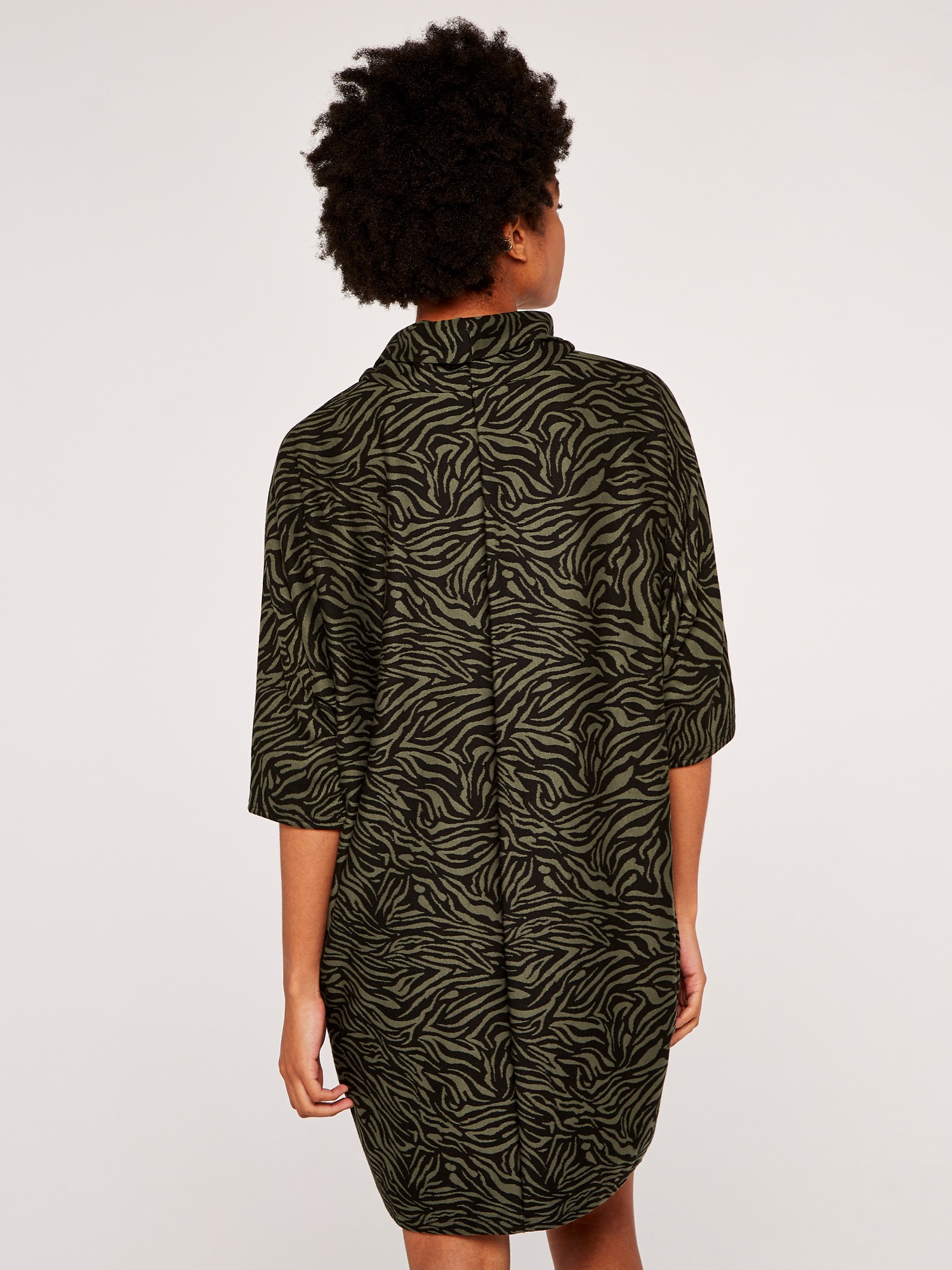 Apricot Minikleid »Mini-Cocoon« mit Zebra-Print