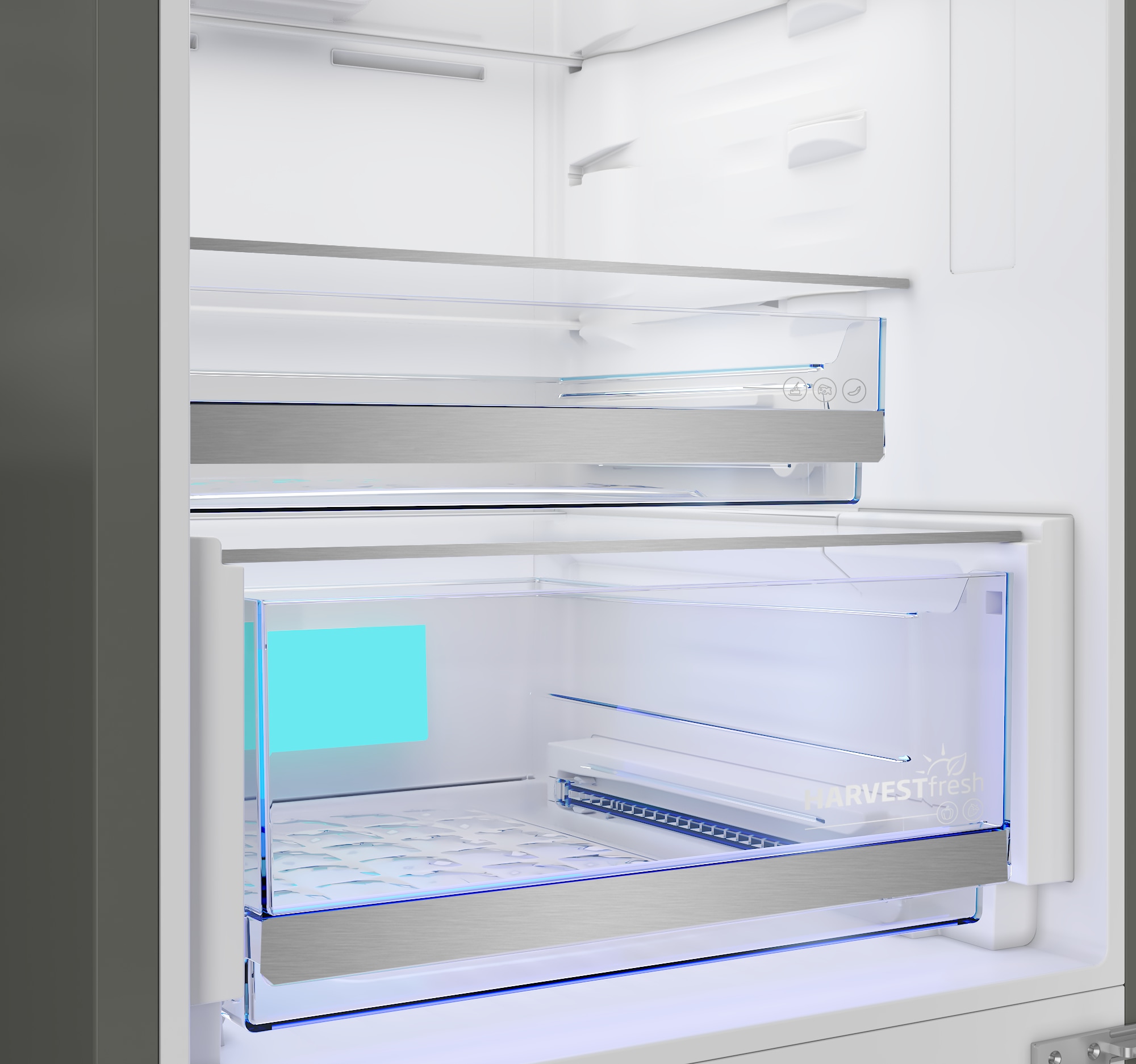BEKO Kühl-/Gefrierkombination »B7RCNA377HXP« 186,5 cm hoch 59,5 cm breit Volle Kapazität – ohne Abtauen