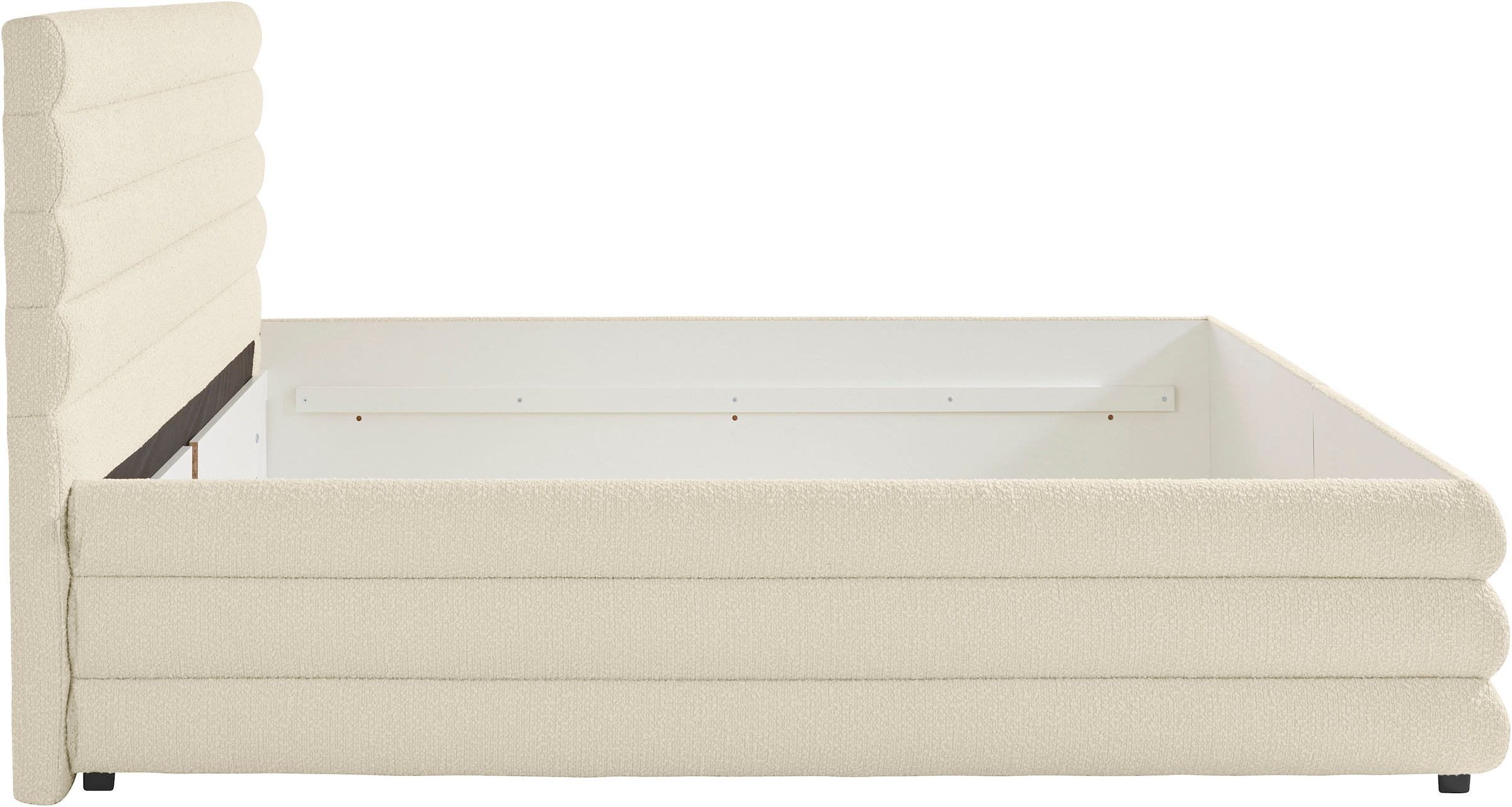 LeGer Home by Lena Gercke Polsterbett »Maylis Bouclé« wahlweise mit und ohne Matratze und Lattenrost, auch in 200cm Breite