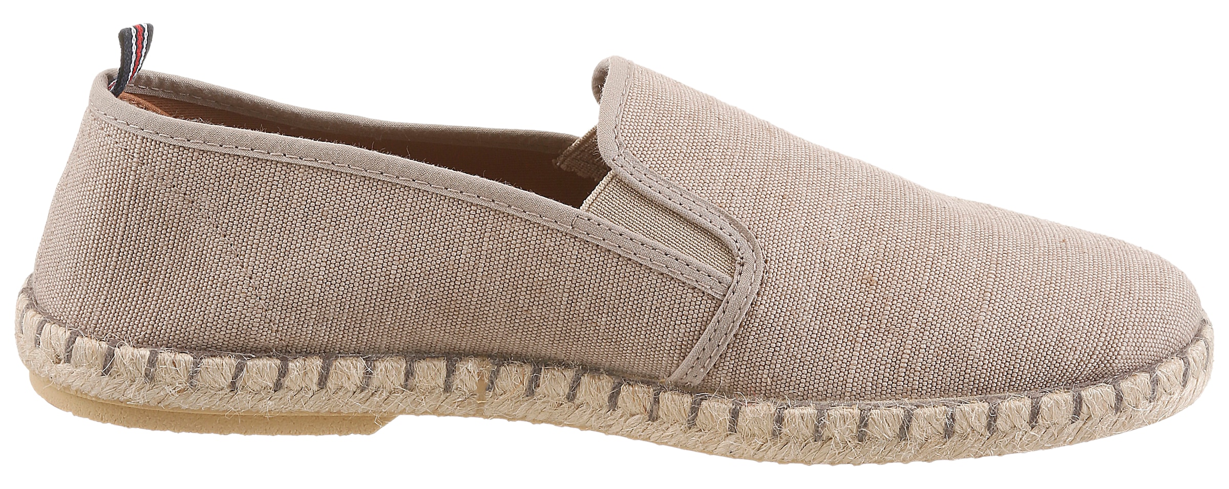 VERBENAS Slipper »TOM MALI«  Schlupfschuh, Urlaubsschuh, Flat mit Bast-Sohlenumrahmung