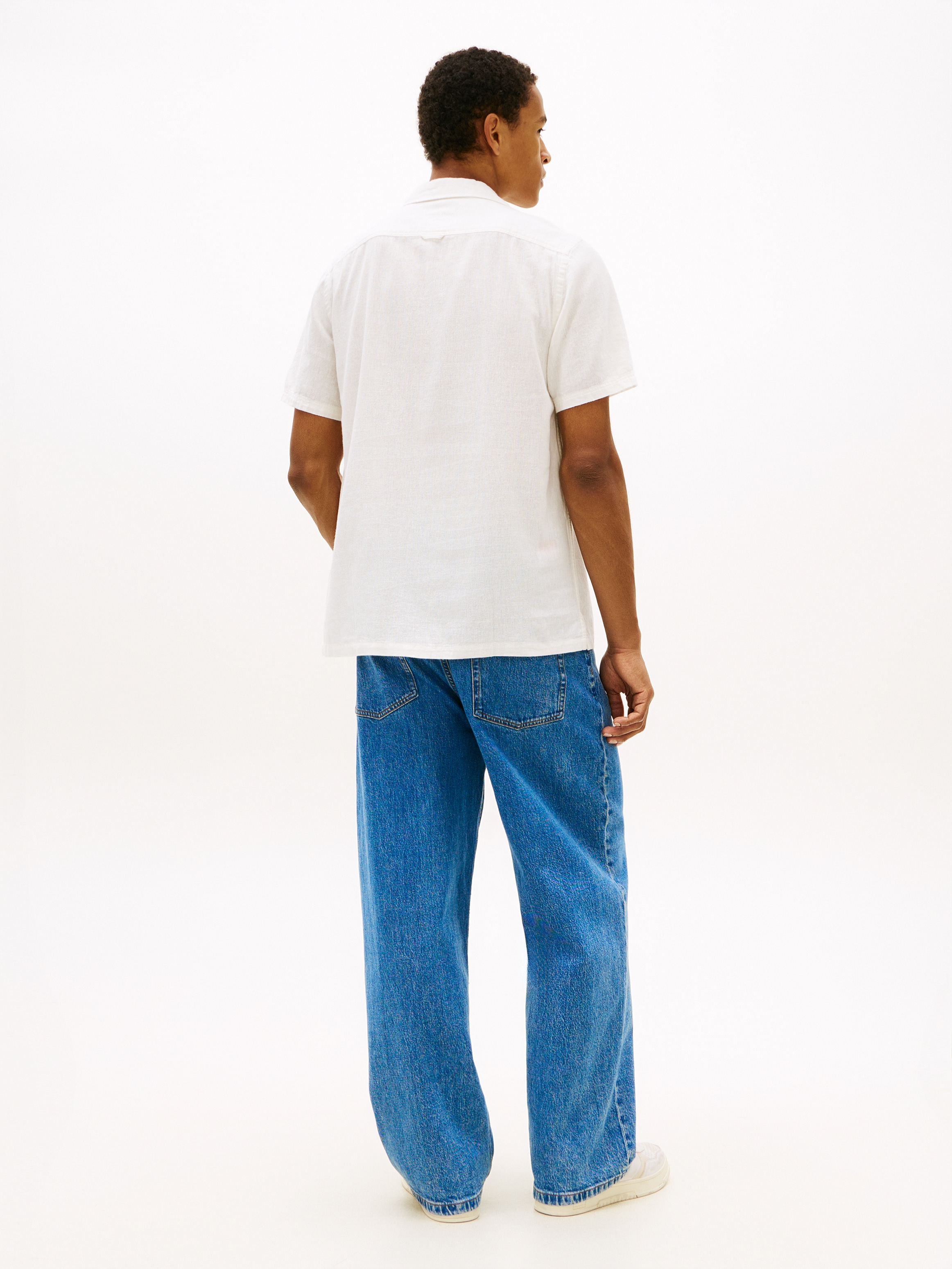 Tommy Jeans Leinenhemd »TJM REGULAR LINEN BLEND CAMP« mit Reverskragen