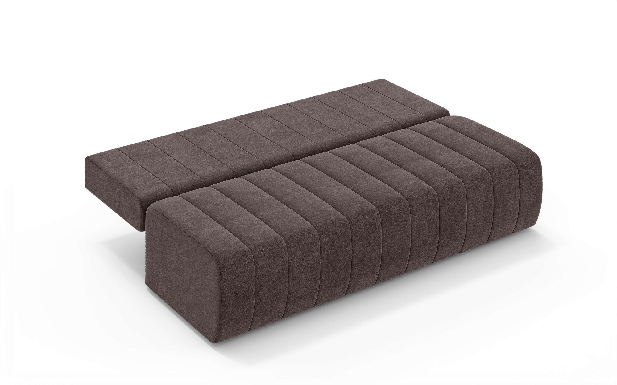 Home affaire 3-Sitzer »LOVENDY Schlafsofa mit Bettkasten, Breite 195cm, Liegefläche 145x195cm« mit Rückenkissen und Armlehnenkissen, belastbar bis 330 kg