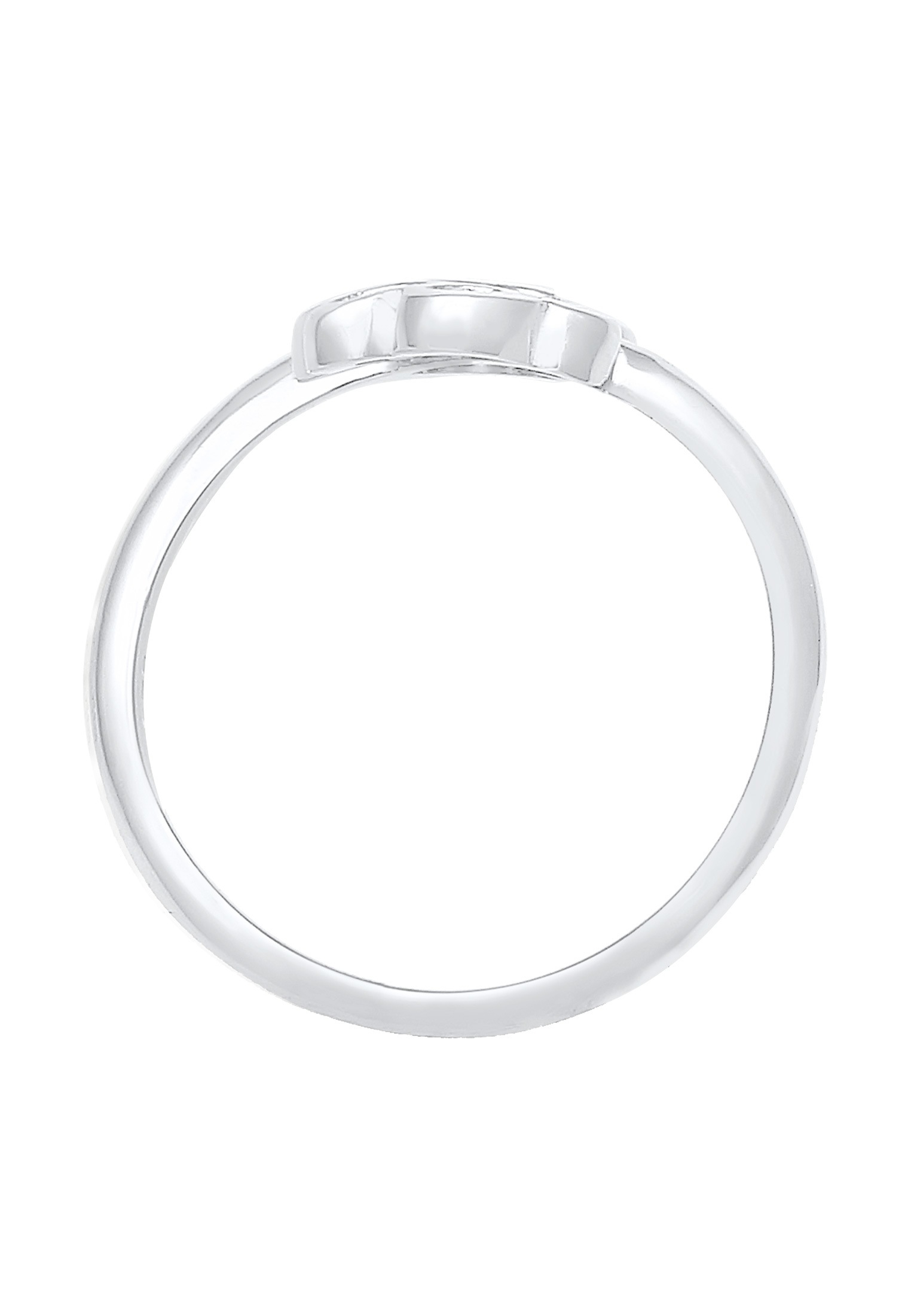 Nenalina Silberring »Ring Herz Pfote Tierliebe Offen Verstellbar 925 Silber«