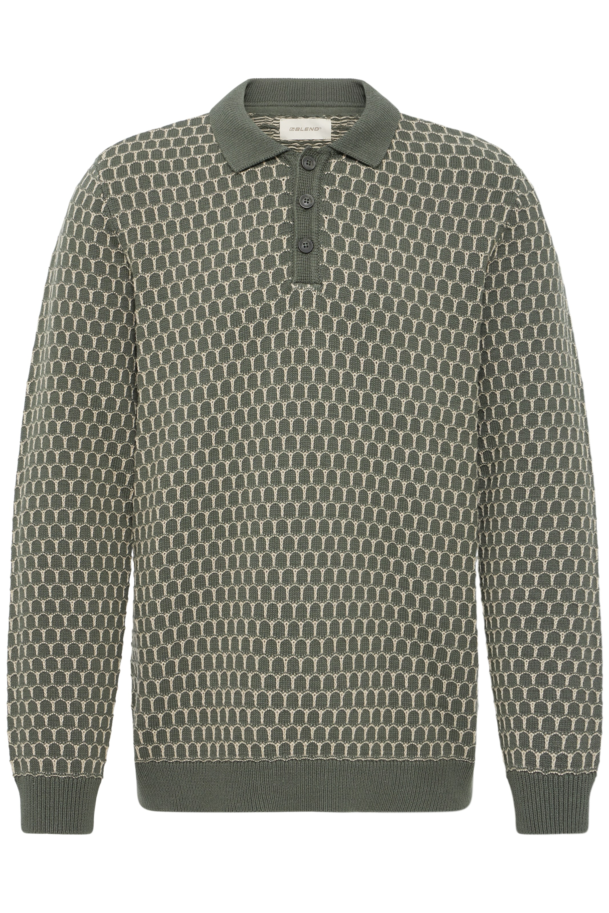 Blend Polokragenpullover »BHDONG POLO« Baumwolle, regular fit