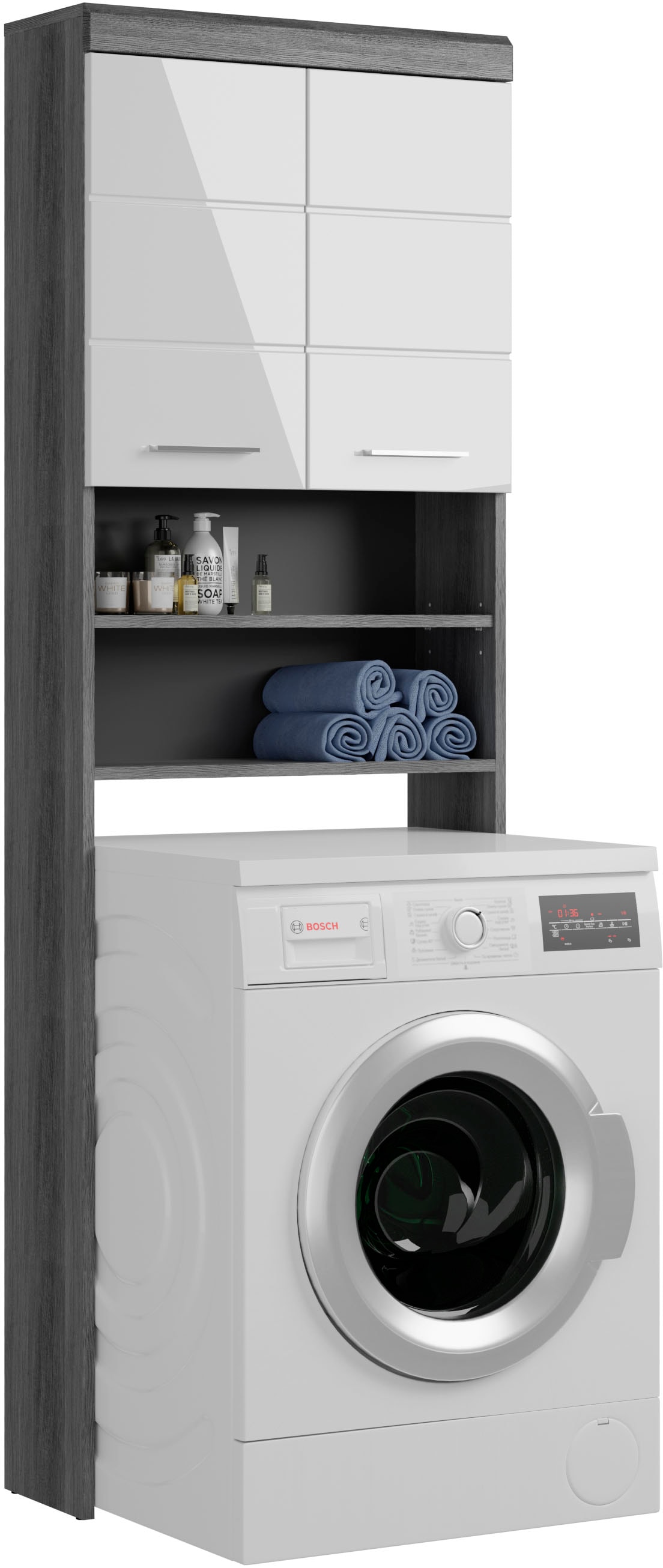INOSIGN Waschmaschinenumbauschrank »Siena«, Badmöbel Badschrank,  Waschmaschine, 2 Türen, Breite 63 cm kaufen bei OTTO