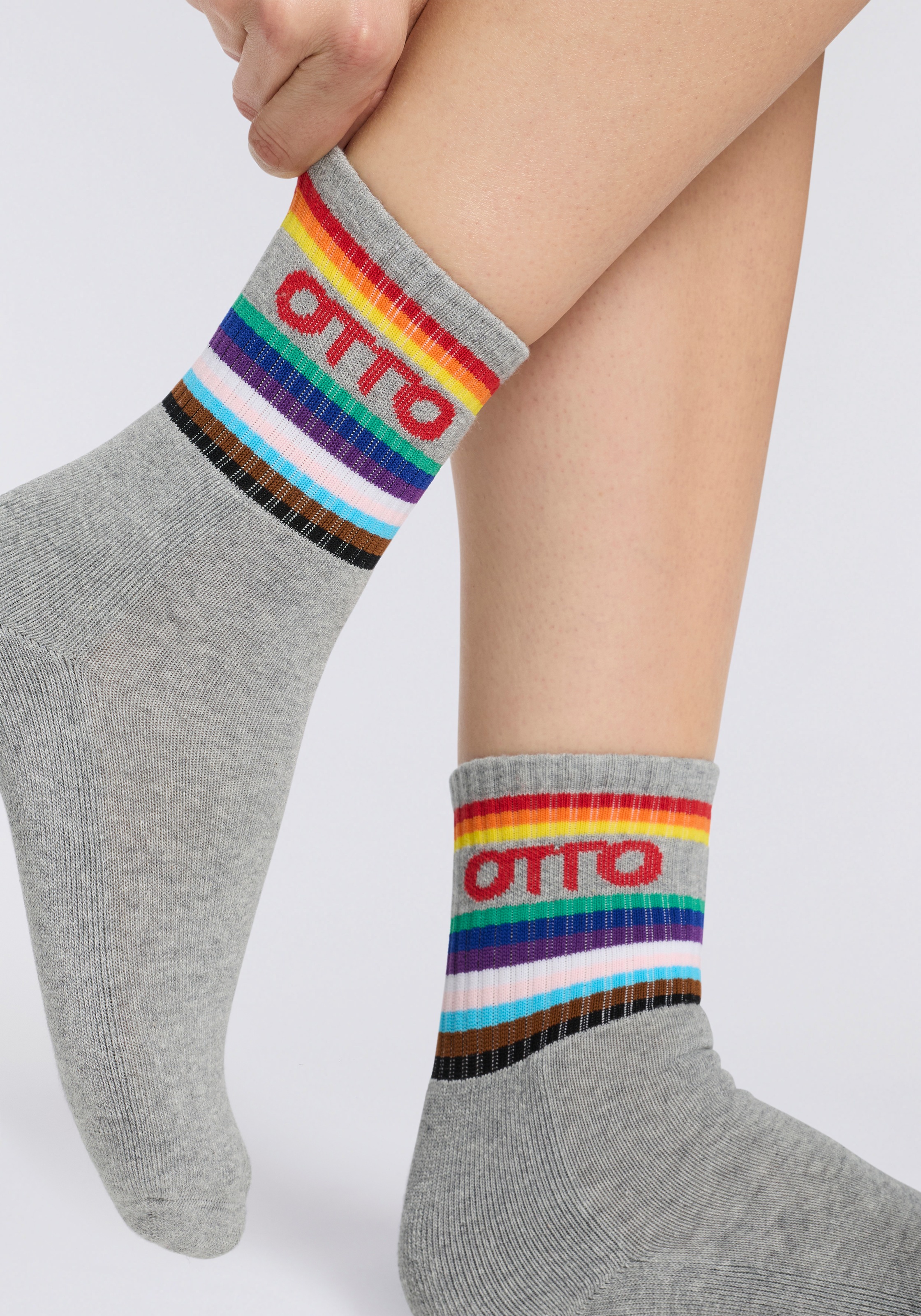 Capelli New York Socken, Limited Edition Pride-Socken mit OTTO-Logo, hochwertige softe Qualität