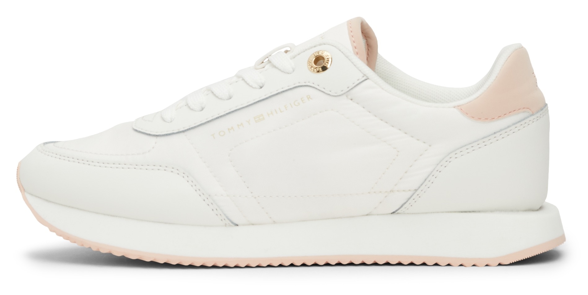 Tommy Hilfiger Sneaker, Freizeitschuh, Halbschuh, Schnürschuh mit gepolstertem Schaftrand