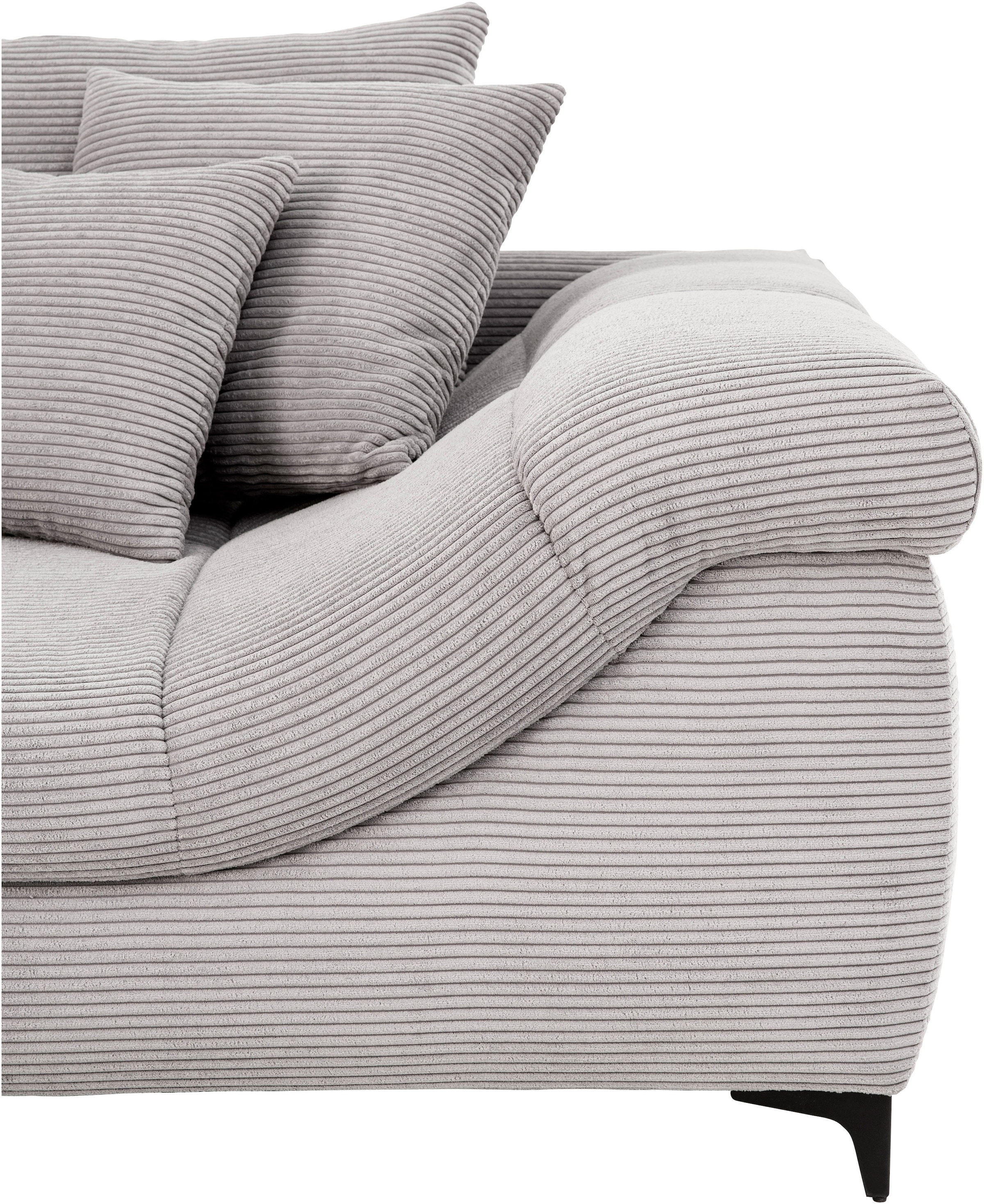 Mr. Couch Ecksofa »Ronaldo, L-Form, wahlweise mit Kaltschaum«, mit Kaltschaum, bis 140 kg pro Sitzplatz belastbar