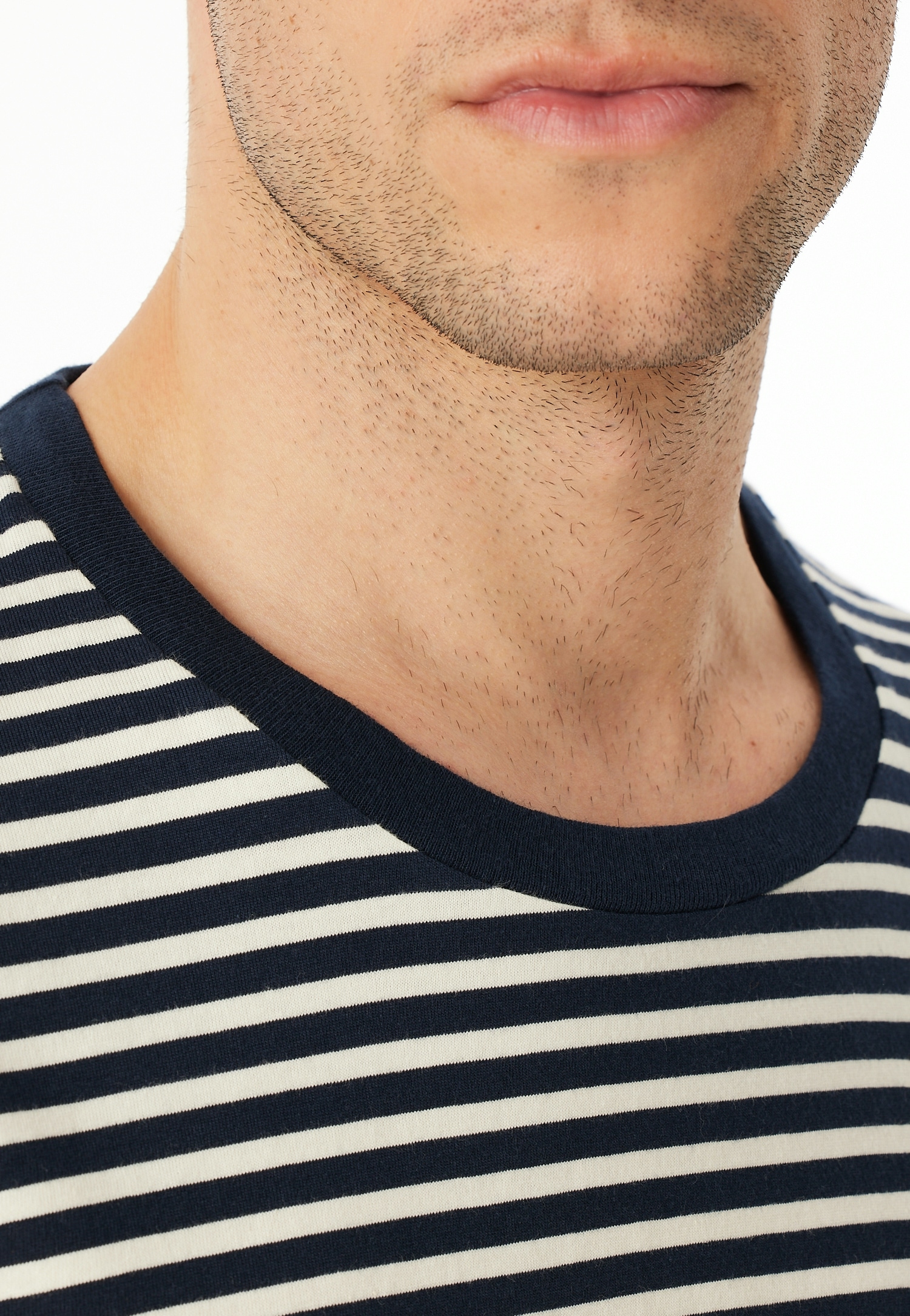 Schiesser Schlafanzug »Casual Nightwear« 2 tlg. Rundhalsausschnitt, langärmelig, gestreift, Baumwolle, Single Jersey