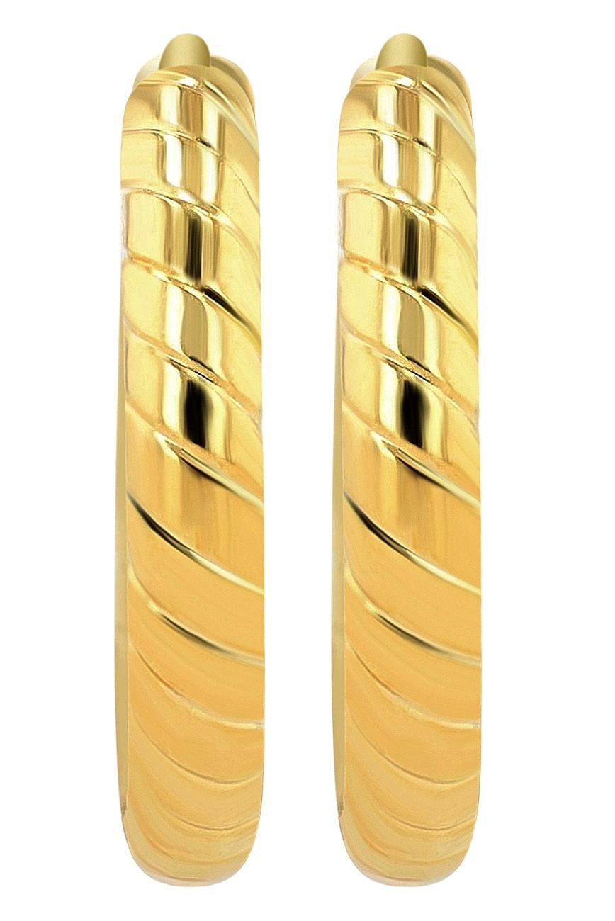 Adelia´s Paar Creolen »Damen Ohrringe ¿ Klappcreole aus Edelstahl«