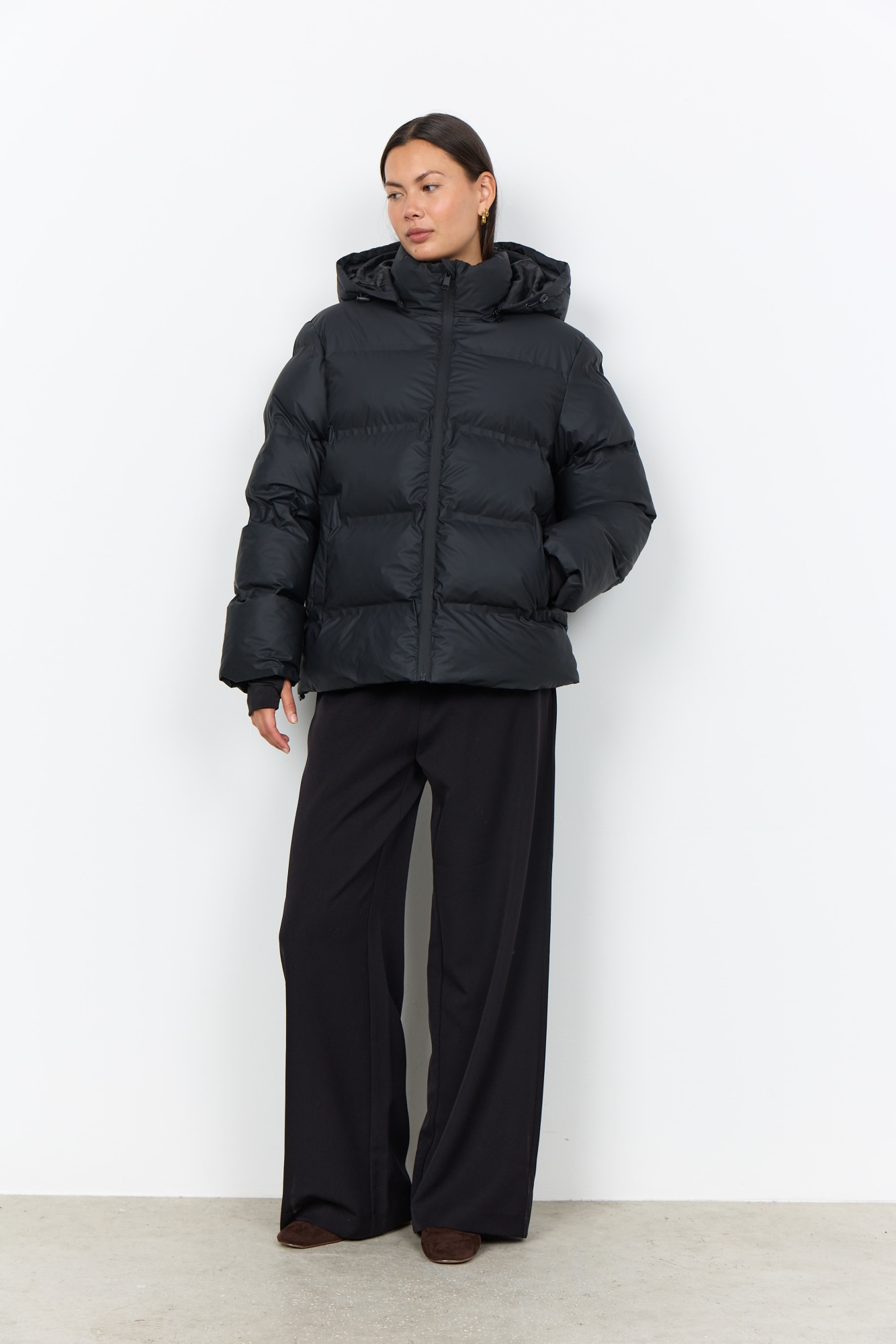 soyaconcept Steppjacke »SC-HENRIETTA 1« mit Kapuze Lederimitat