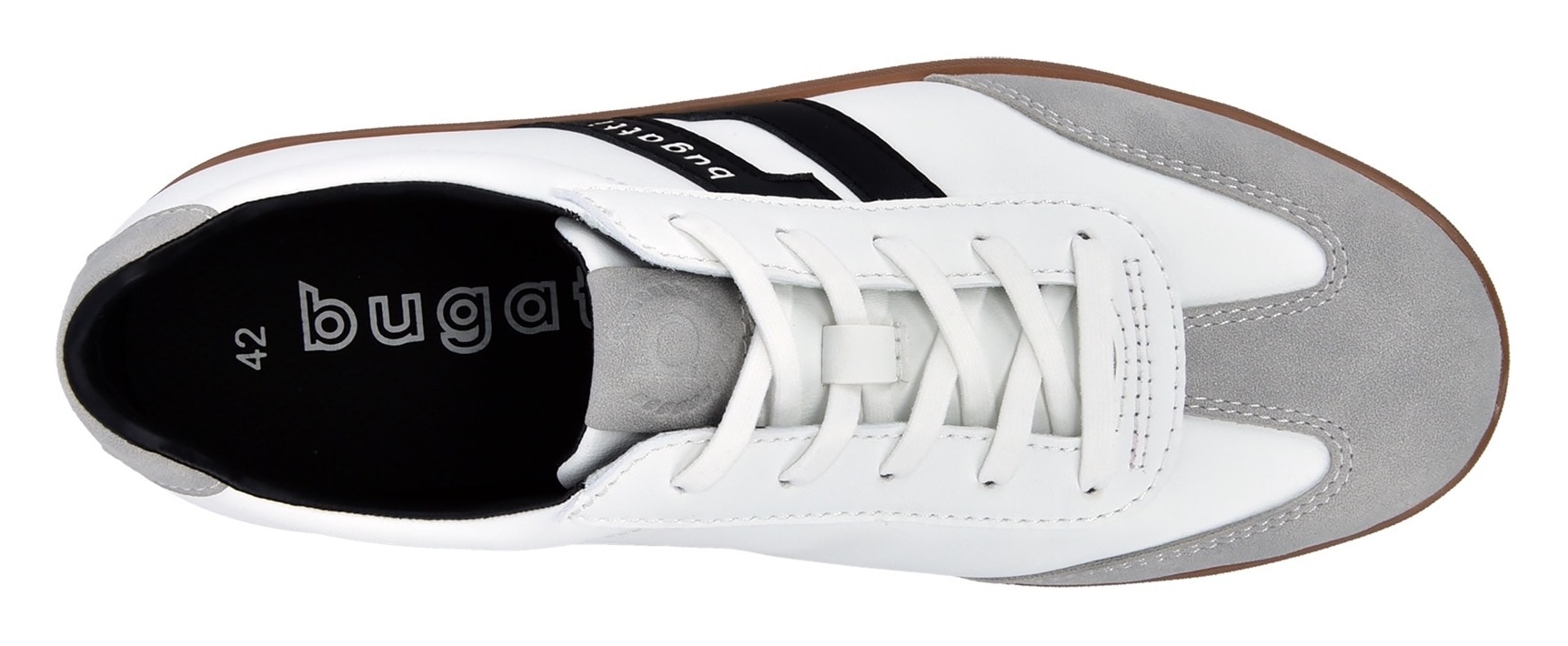 bugatti Sneaker  Retro Sneaker, Schnürschuh, Freizeitsneaker mit softem Schaftrand