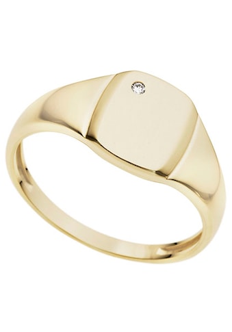 Siegelring »Schmuck Geschenk Gold 333 Herrenring Fingerring Goldring«, mit Brillant