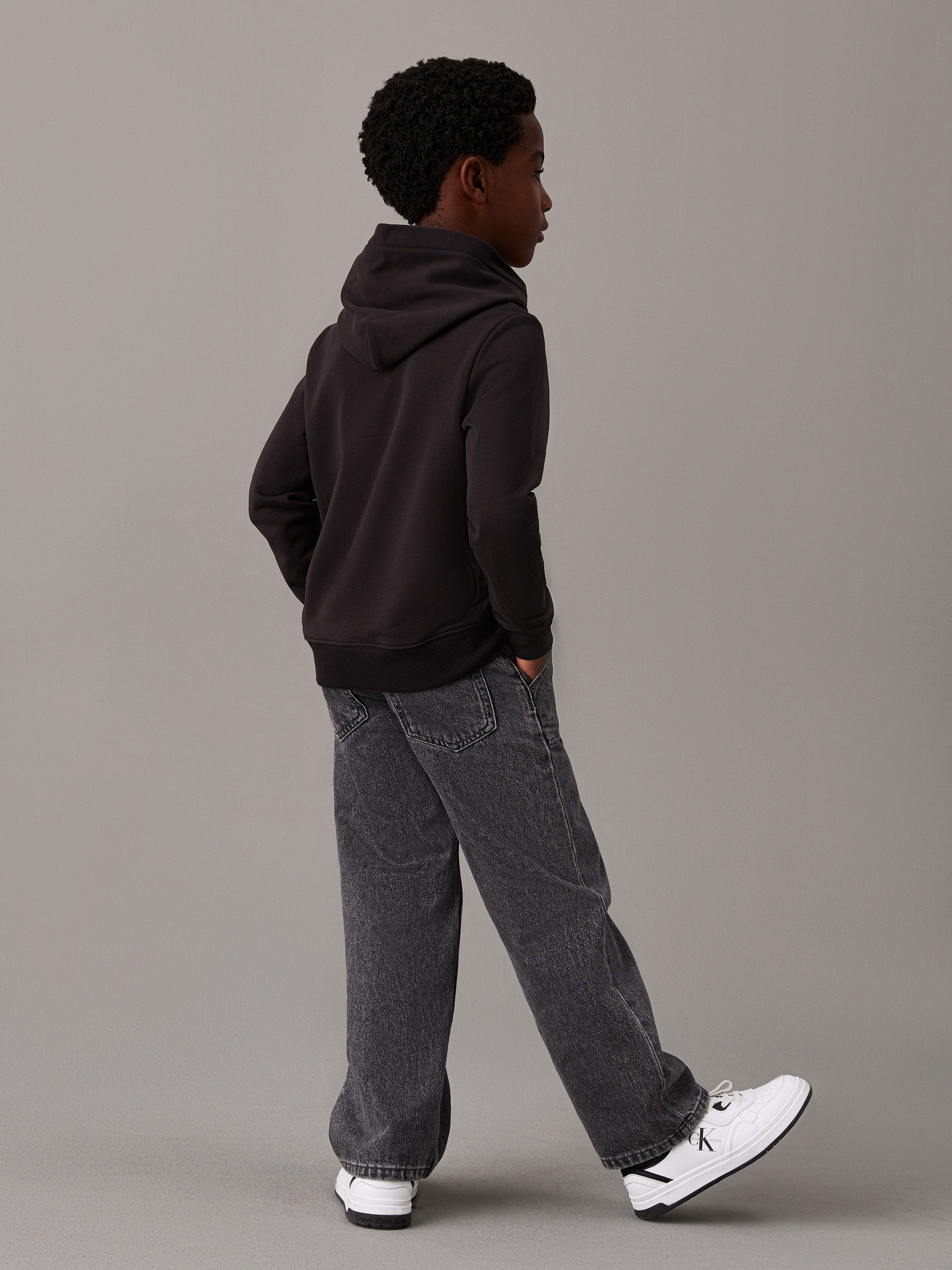 Calvin Klein Jeans Kapuzensweatshirt »Inst. Logo Reg. Terry Hoodie«, für Kinder bis 16 Jahre und mit Logoschriftzug