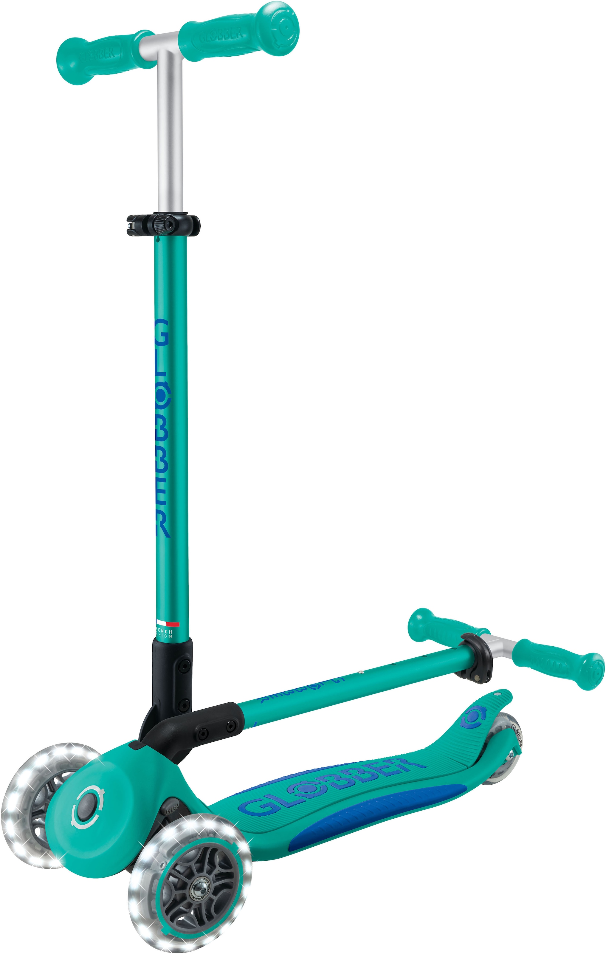 Globber Tretroller »GLOBBER ELITE LIGHTS, mit Leuchtrollen«