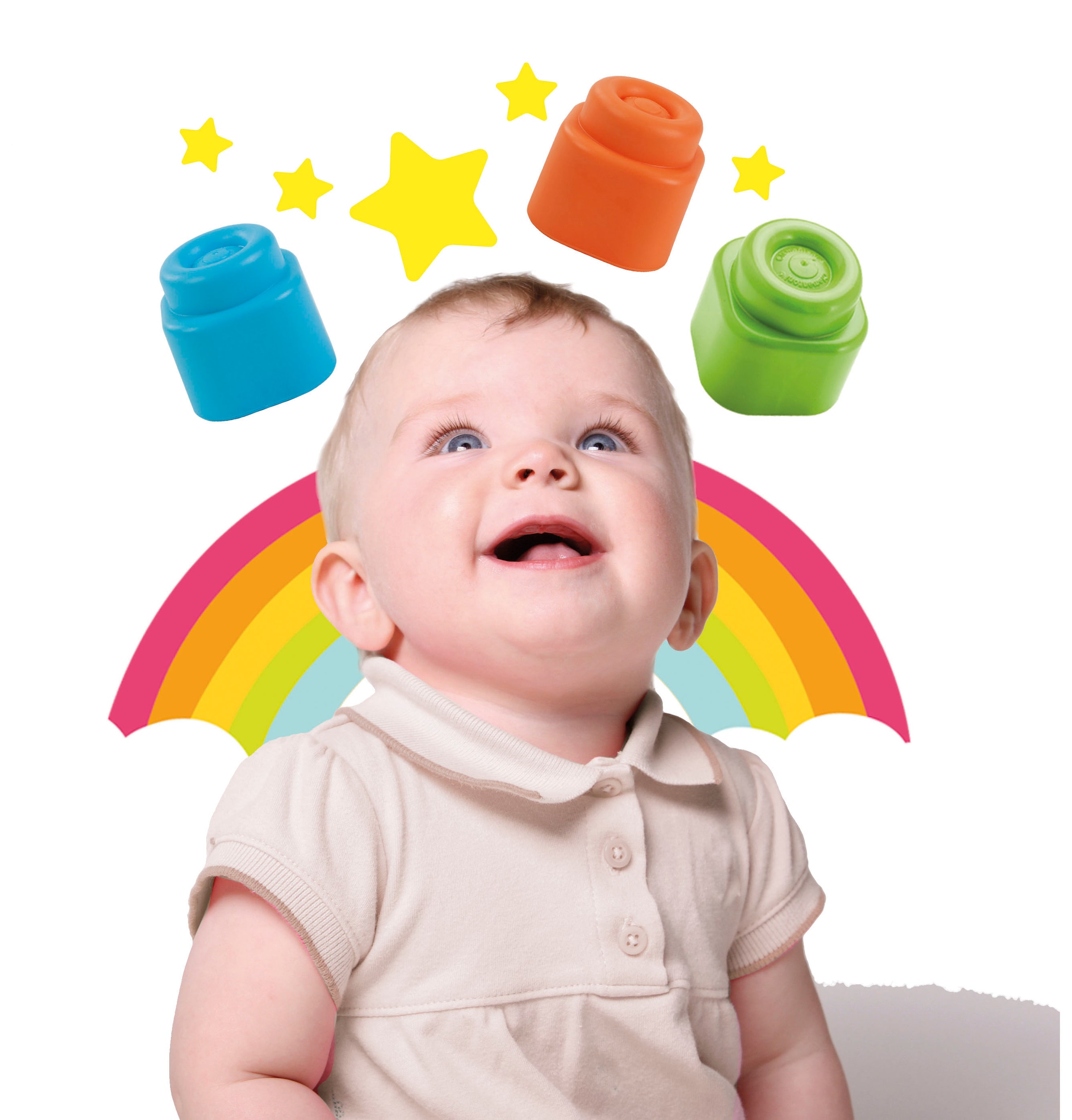 Clementoni® Spielbausteine »Clemmy, Bausteine im Beutel (40 Stück)«, Made in Europe