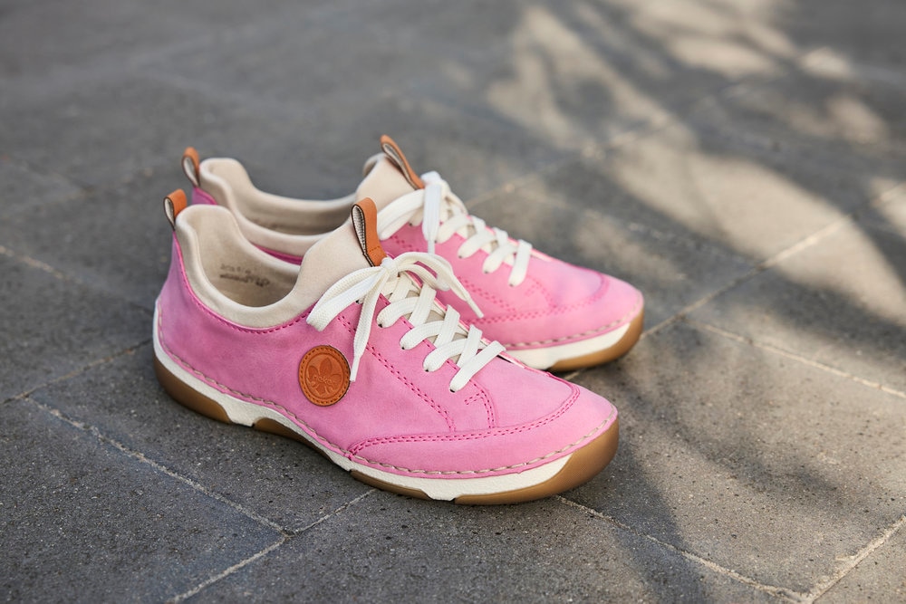 Rieker Slip-On Sneaker  Slipper, Schlupfschuh, Freizeitsneaker aus Lederimitat