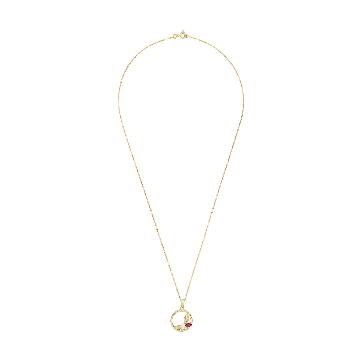 Amor Kette mit Anhänger »Schmuck Geschenk, Perle« mit Zirkonia (synth.)   - mit Muschelkernperle