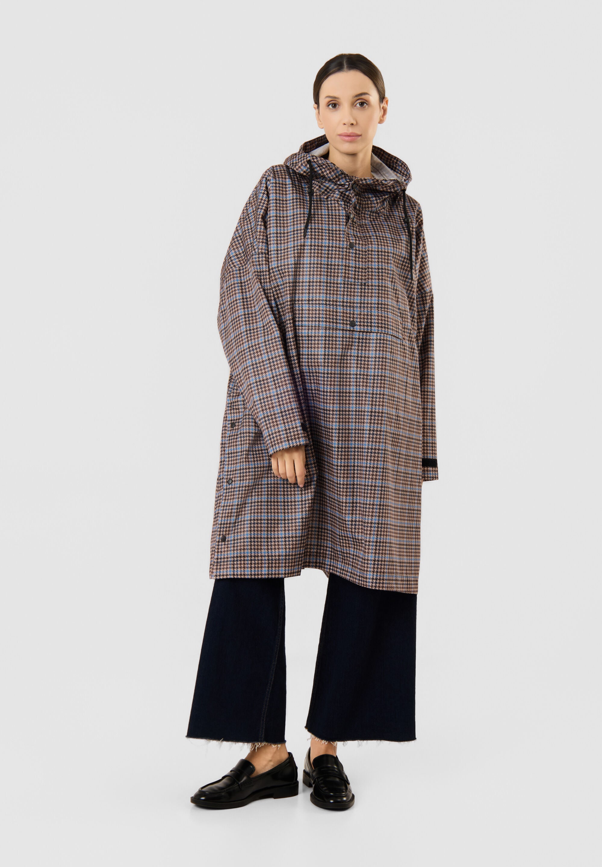 Codello Regenjacke »Codello Poncho« mit Kapuze mit Karomuster