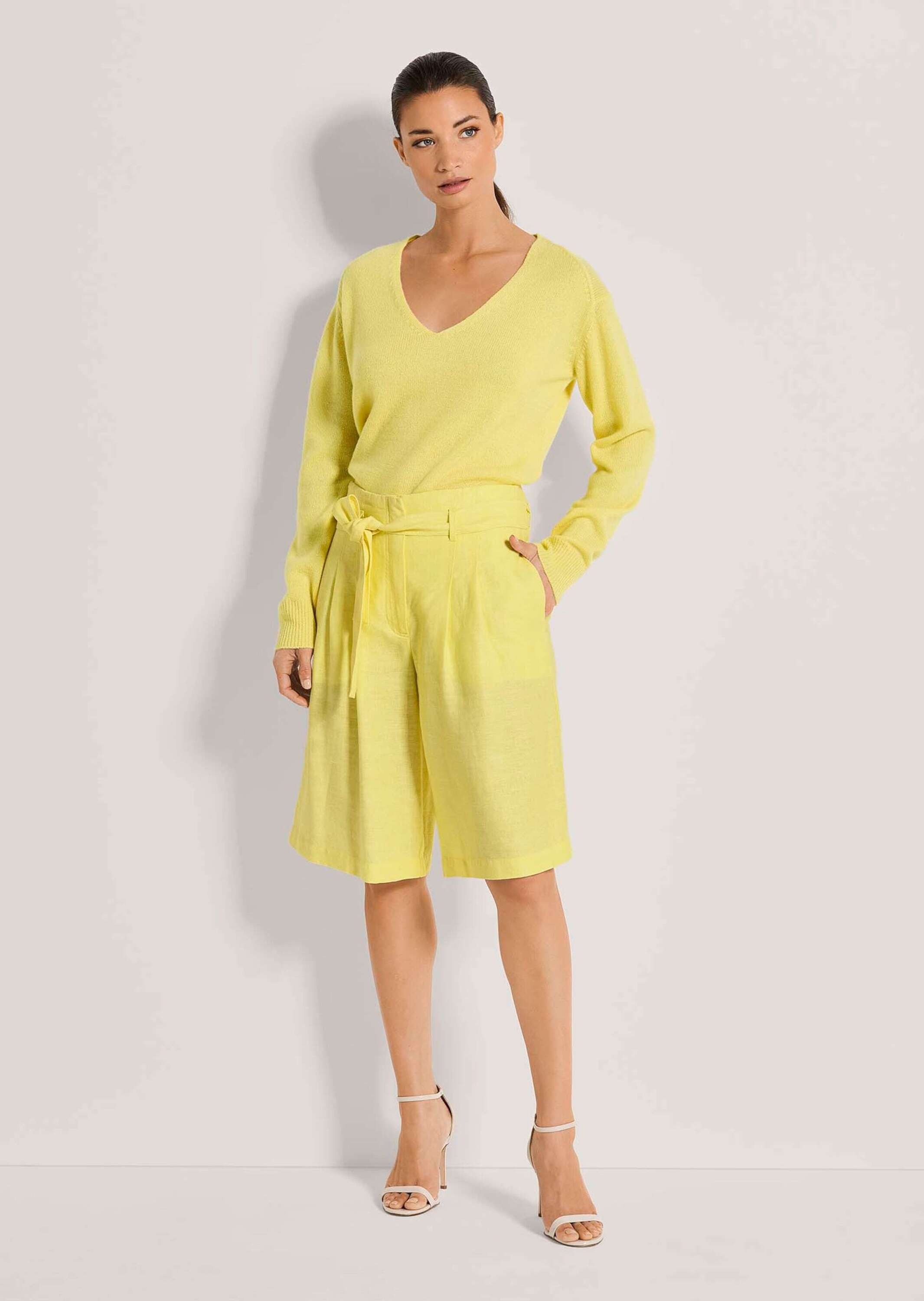 MADELEINE Bermudas »Bermuda Highwaist-Bermudas aus Leinen«