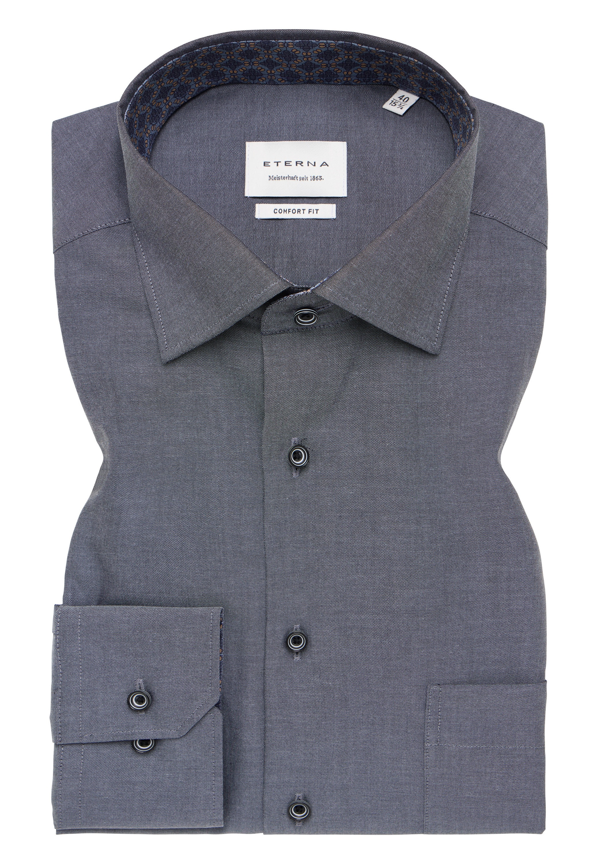 Eterna Langarmhemd »COMFORT FIT«, NON IRON (bügelfrei)