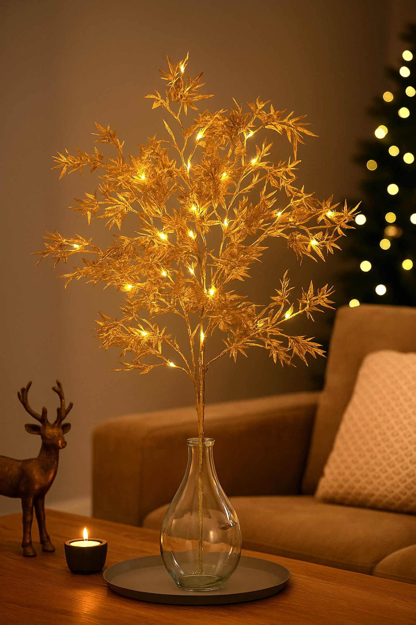 I.GE.A. Kunstzweig »LED-Dekozweig Ahorn«