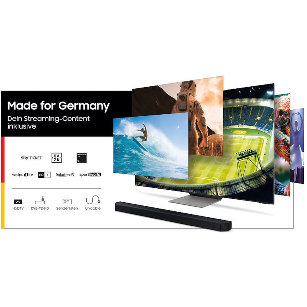Samsung QLED-Fernseher »GQ65QN90AAT«, 163 cm/65 Zoll, 4K Ultra HD, Smart-TV, Quantum HDR 1500-Neo Quantum Prozessor 4K-Quantum Matrix Technologie