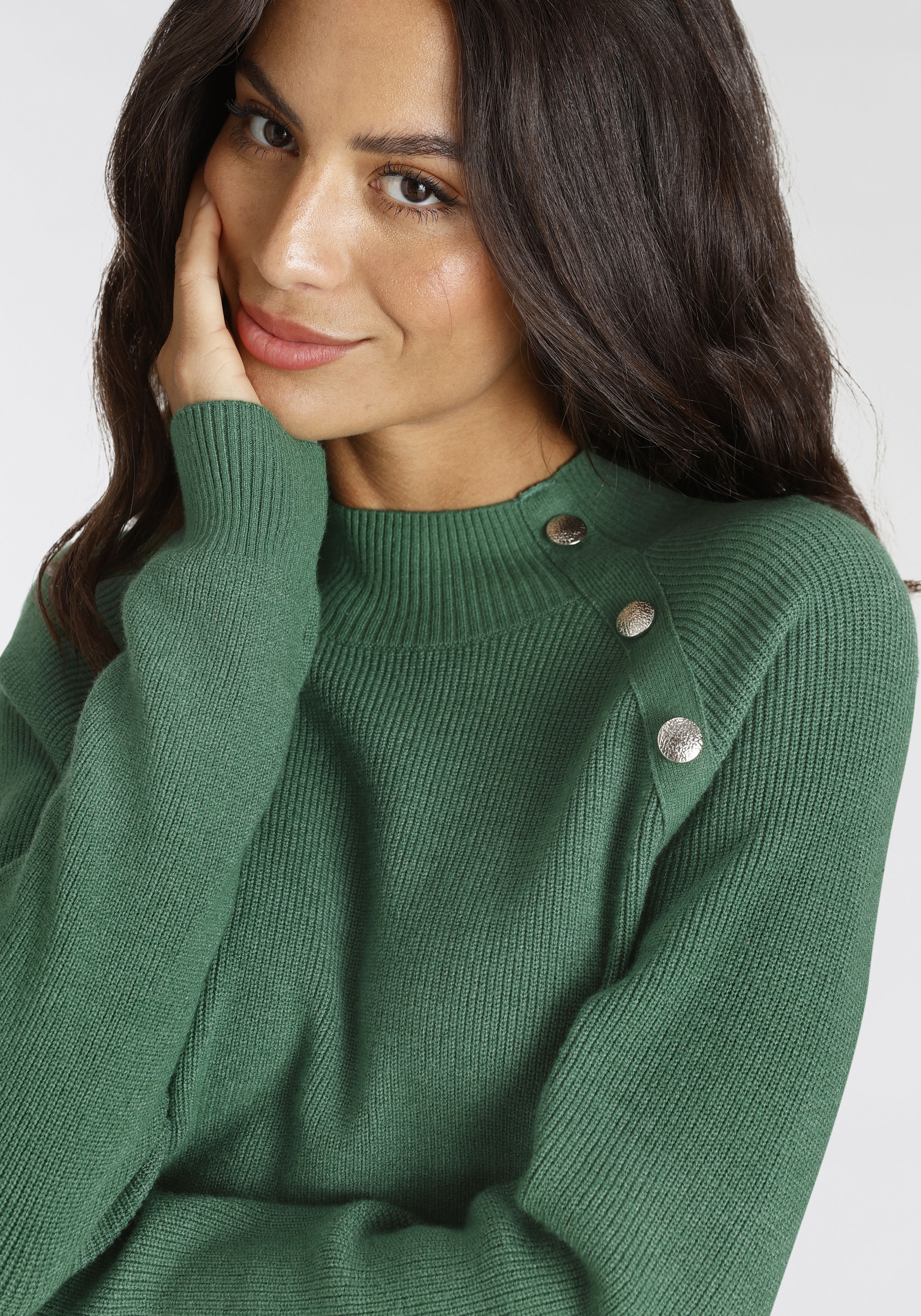 Strickpullover, mit Knopfdetail - NEUE KOLLEKTION