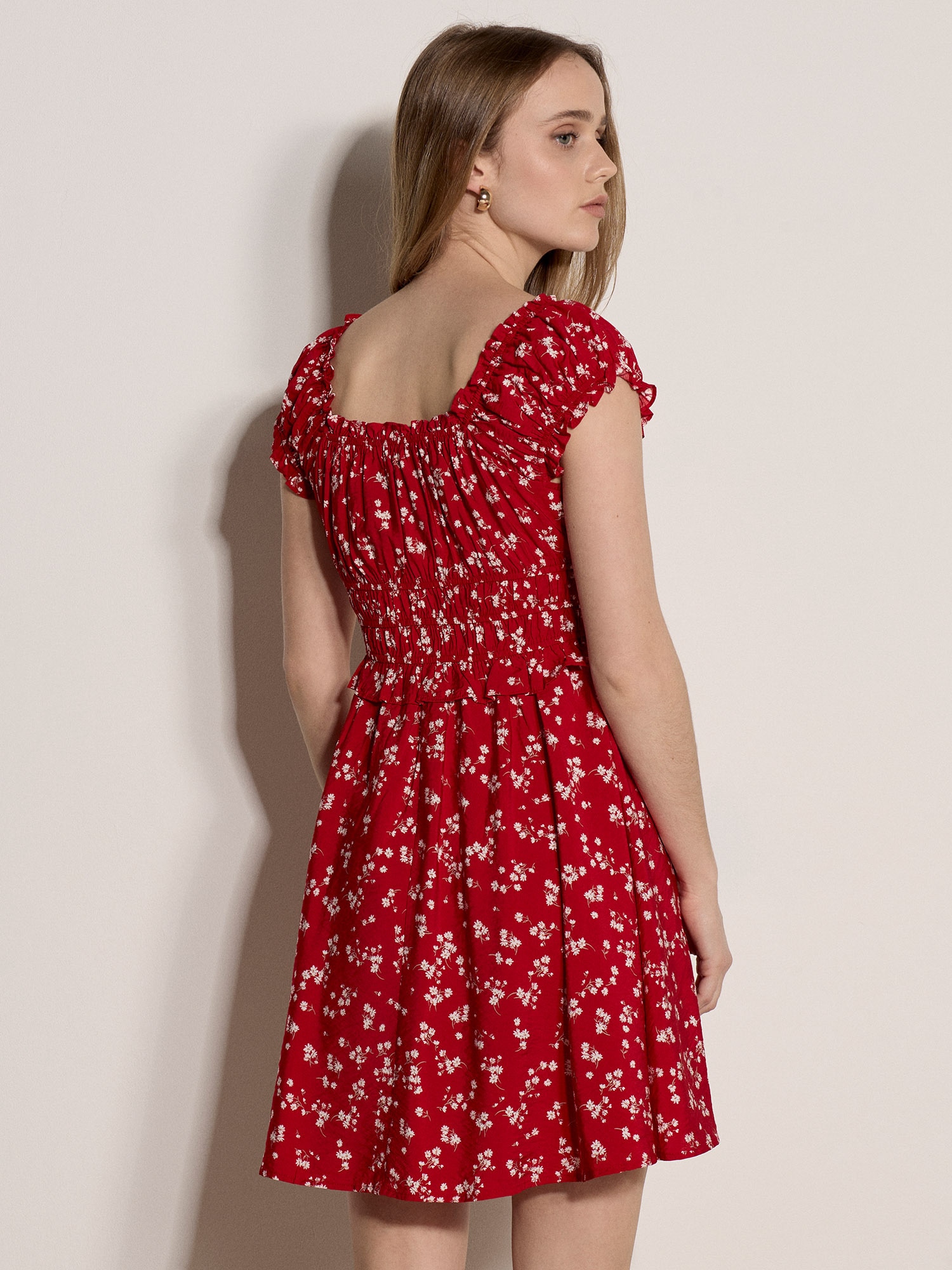 Apricot Minikleid »Minikleid« mit Rüschen