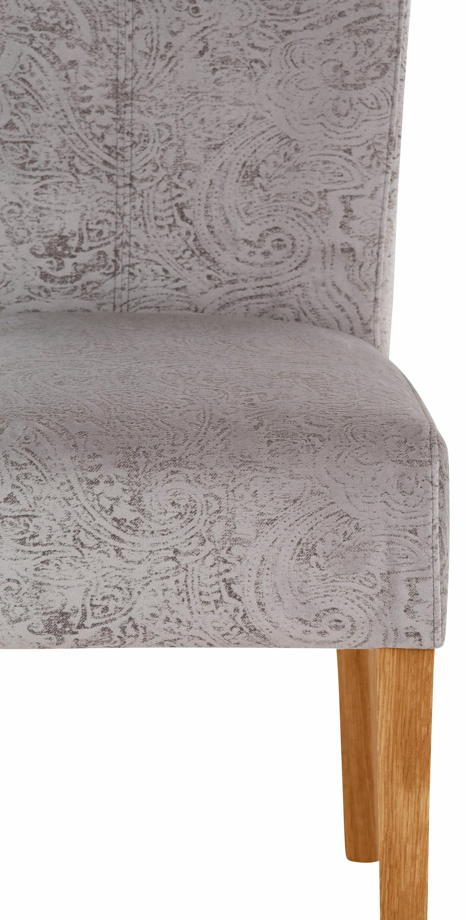 Home affaire Esszimmerstuhl »Queen Polsterstuhl BESTSELLER«, (Set), 4 St., Luxus-Microfaser, verschiedene Bezüge, Gestell Massivholz