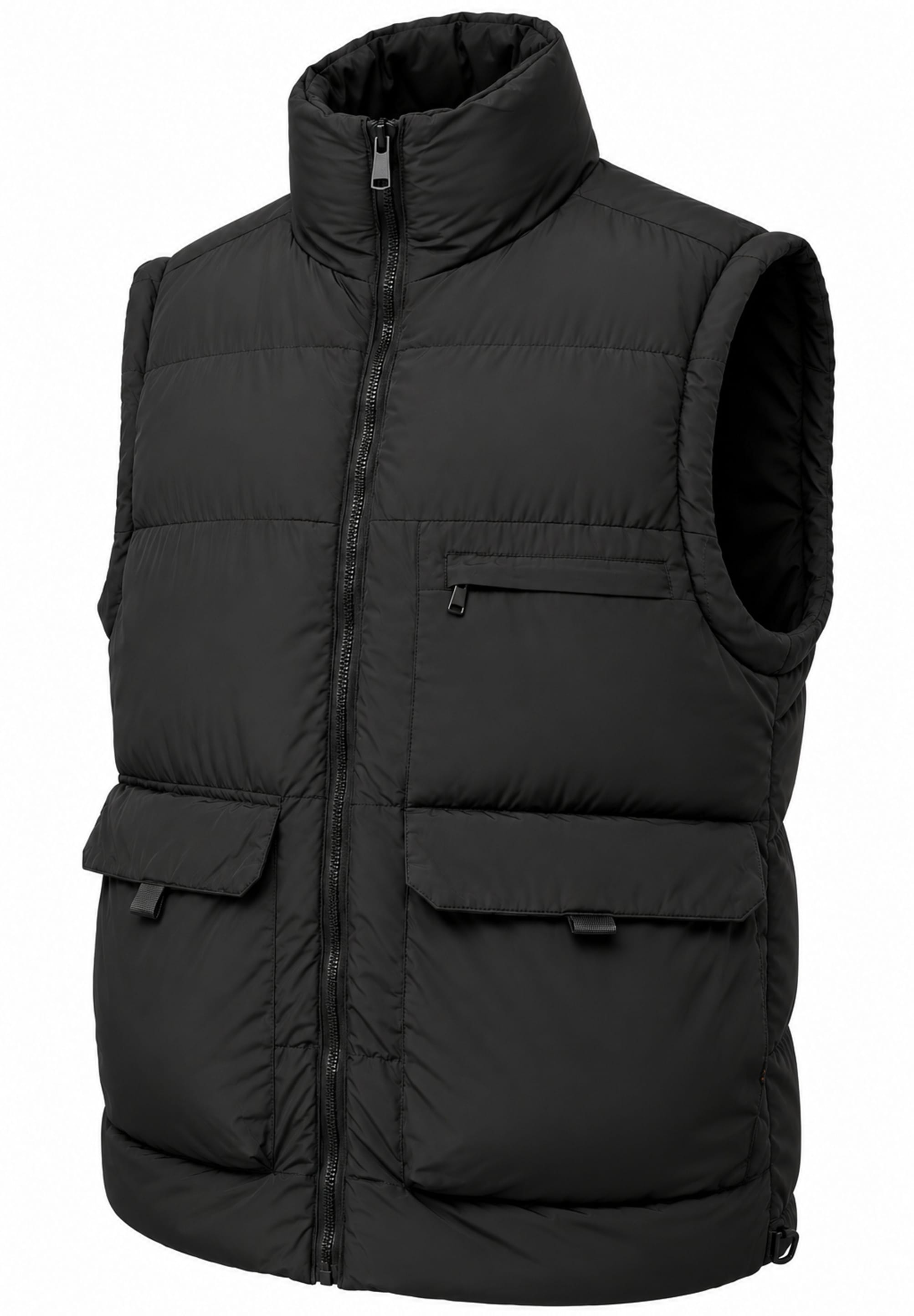 SOULSTAR Steppjacke »Winterjacke mit Stehkragen - Pufferjacke für Männer« ohne Kapuze Herren Outdoor Jacke für den Winter mit abnehmbaren Ärmeln