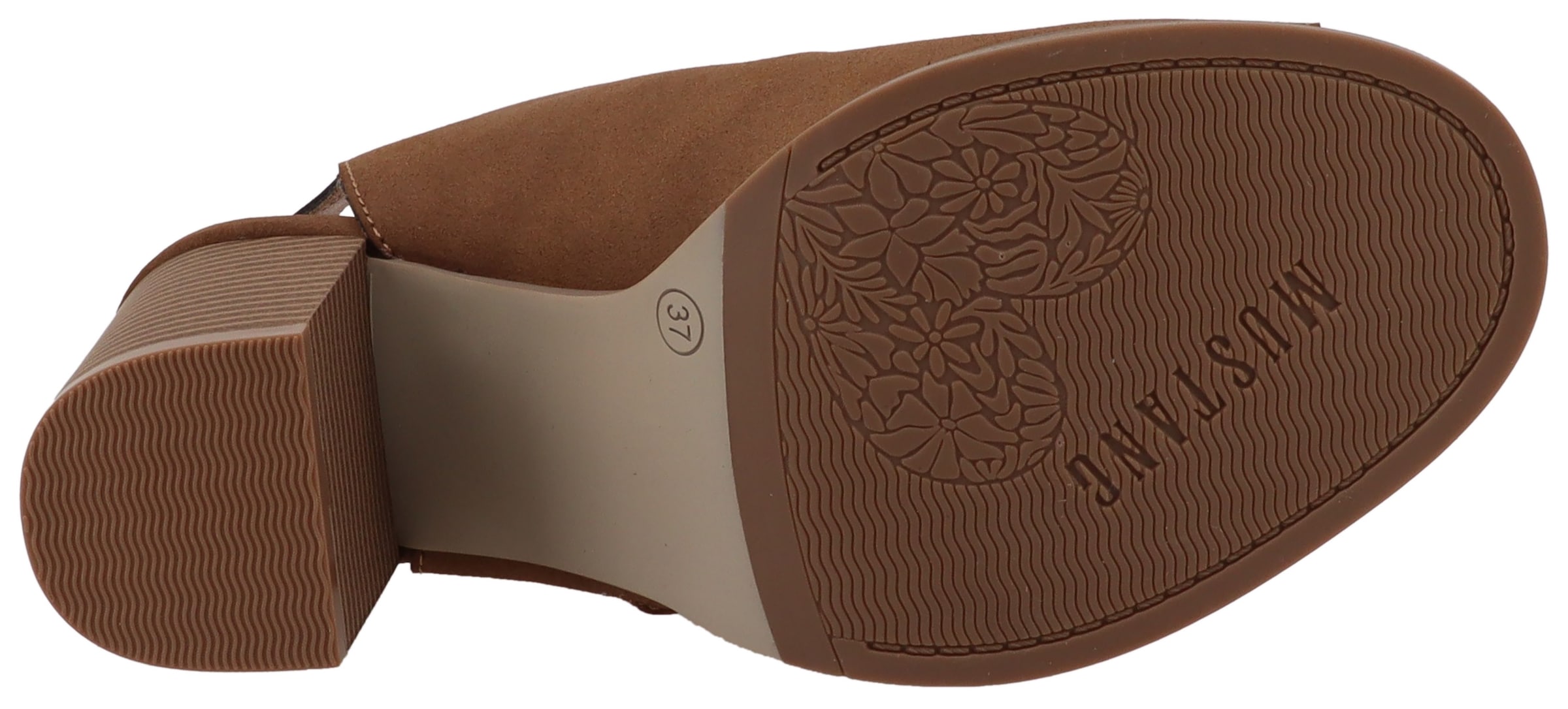 Mustang Shoes Schaftsandalette »Louise«  Blockabsatz, Sommerschuh mit modischen Cut-Outs