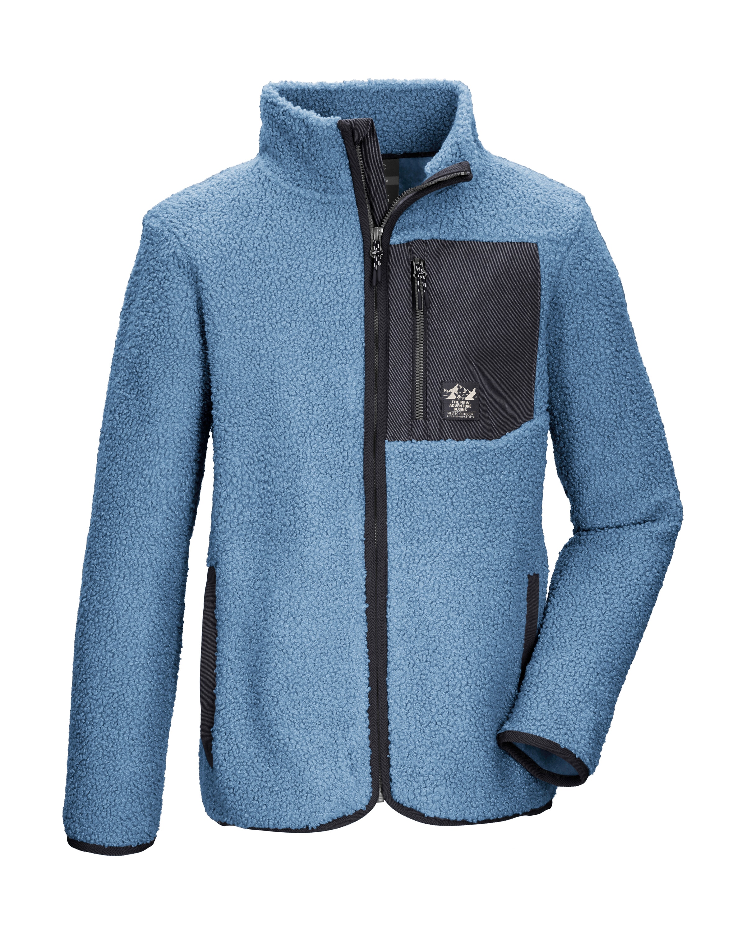 Killtec Fleecejacke »KOW 140 GRLS FLC JCKT« Weiche Sherpa-Fleecejacke mit Kinnschutz und Stauraum