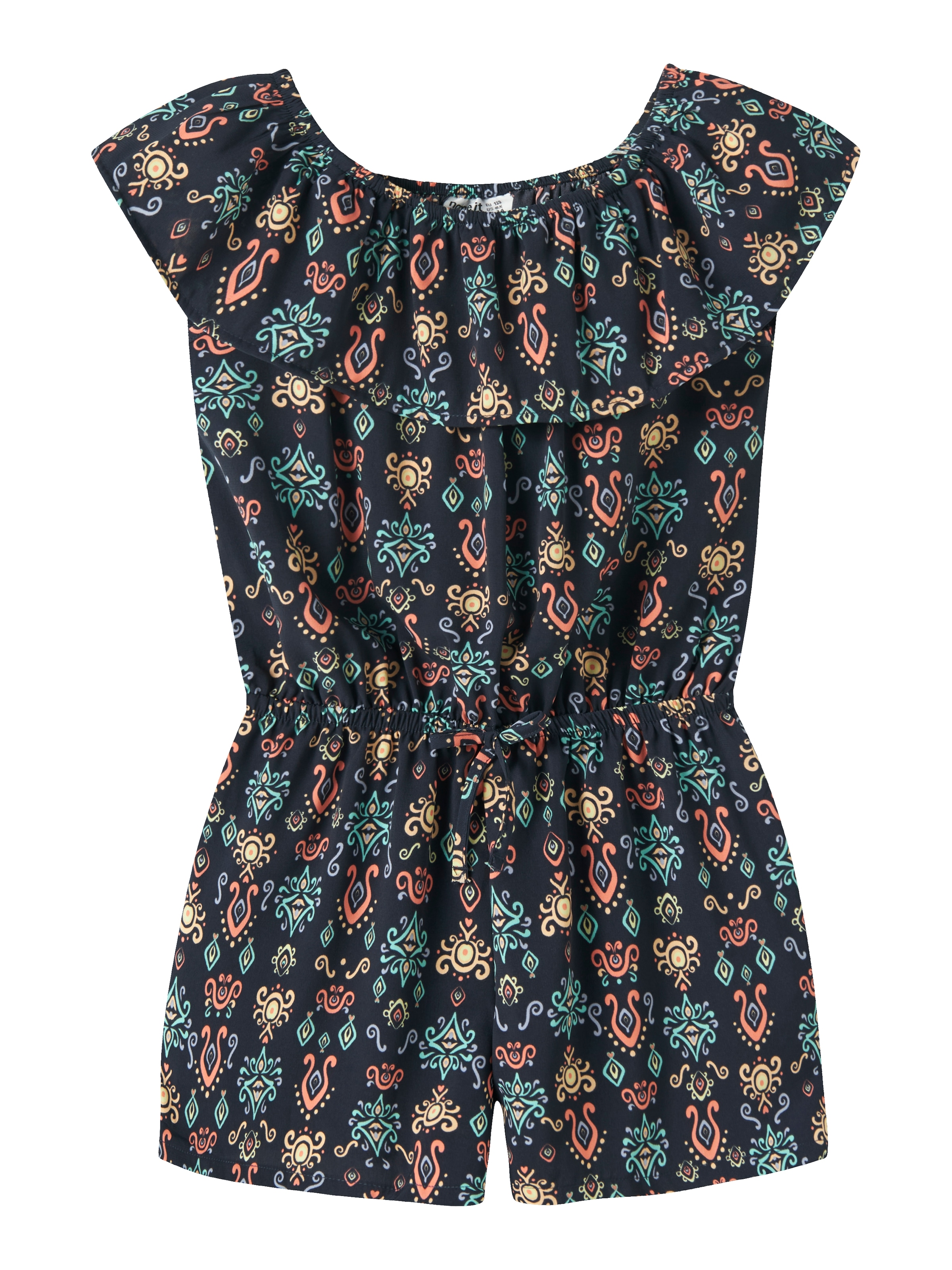 Name It Kurzoverall »NKFVINAYA  PLAYSUIT FFF« Kunstfaser, elastischer Bund, Allover-Druck