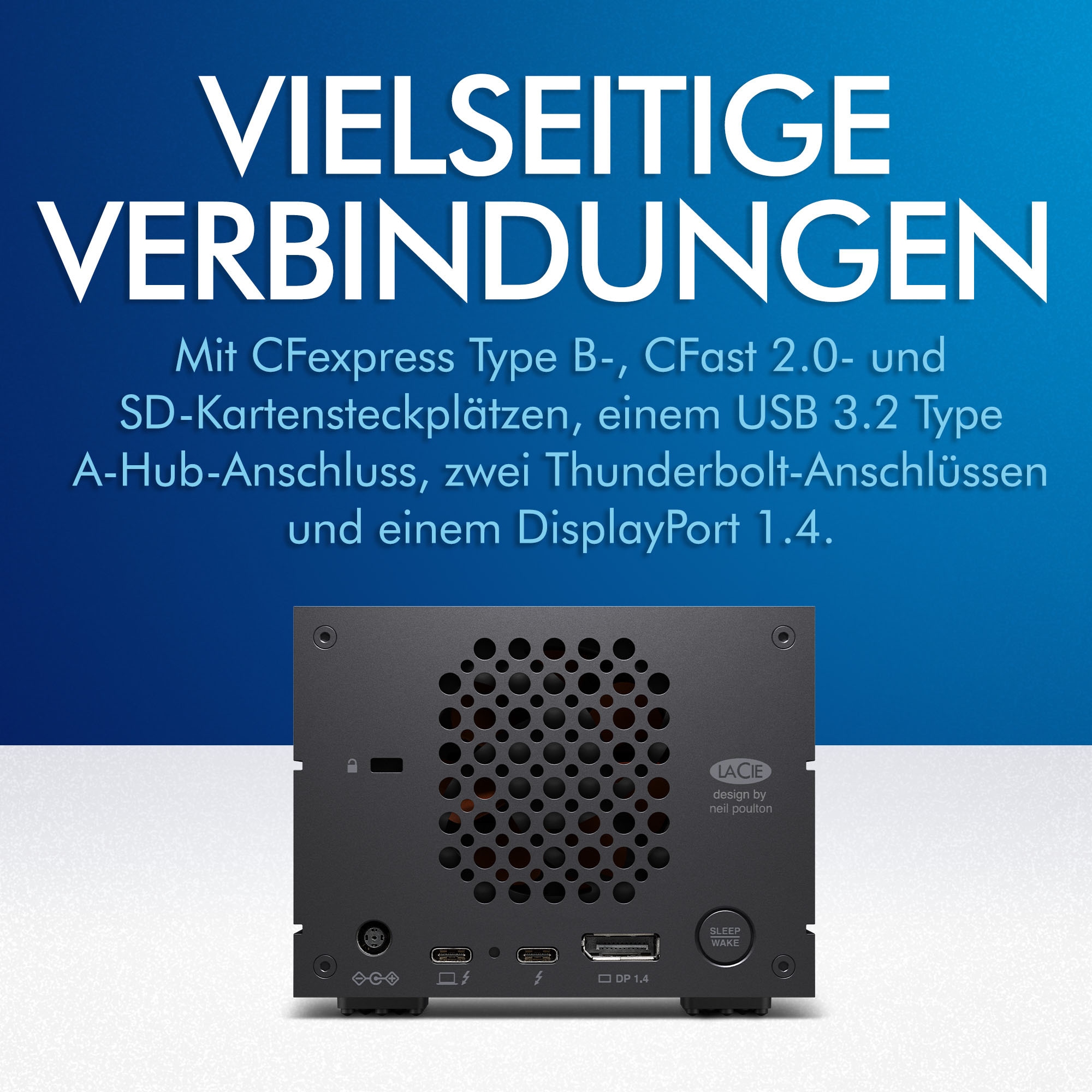 LaCie HDD-NAS-Festplatte »2big RAID«, Anschluss USB-C-USB 3.0-Thunderbolt 3-USB-C