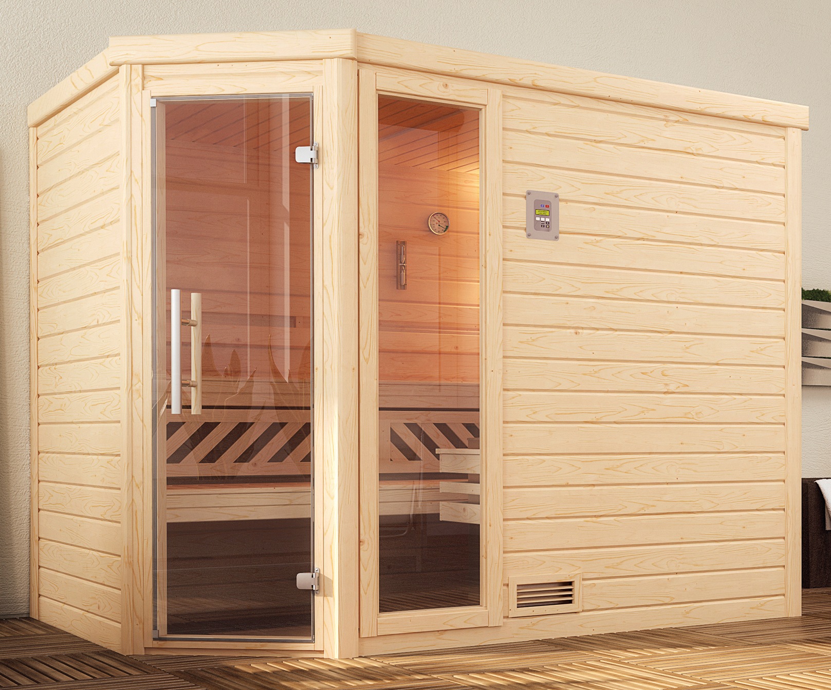 weka Sauna »Turku Eck 2« ohne Ofen