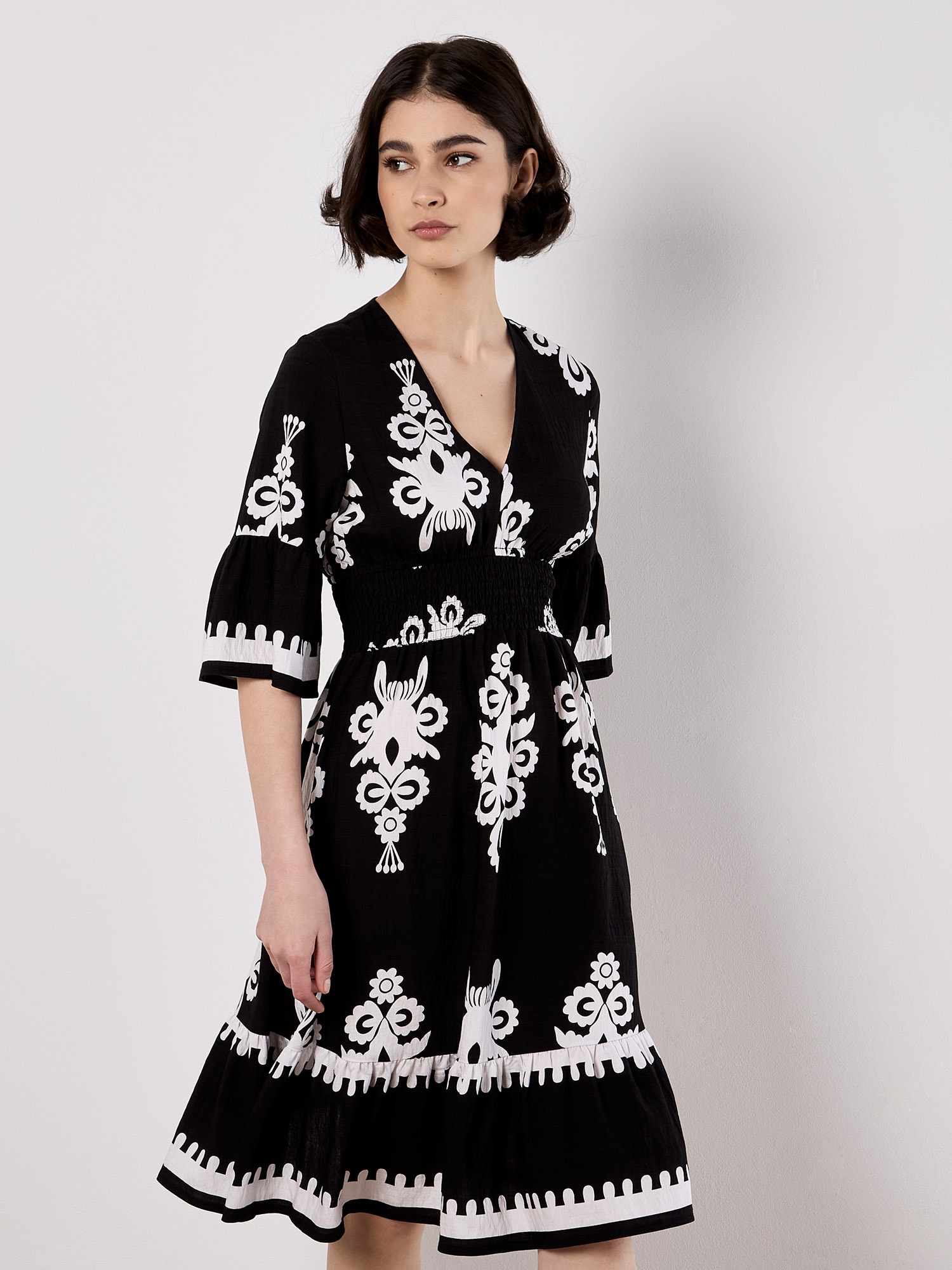 Apricot Minikleid »Midikleid« Gemustert