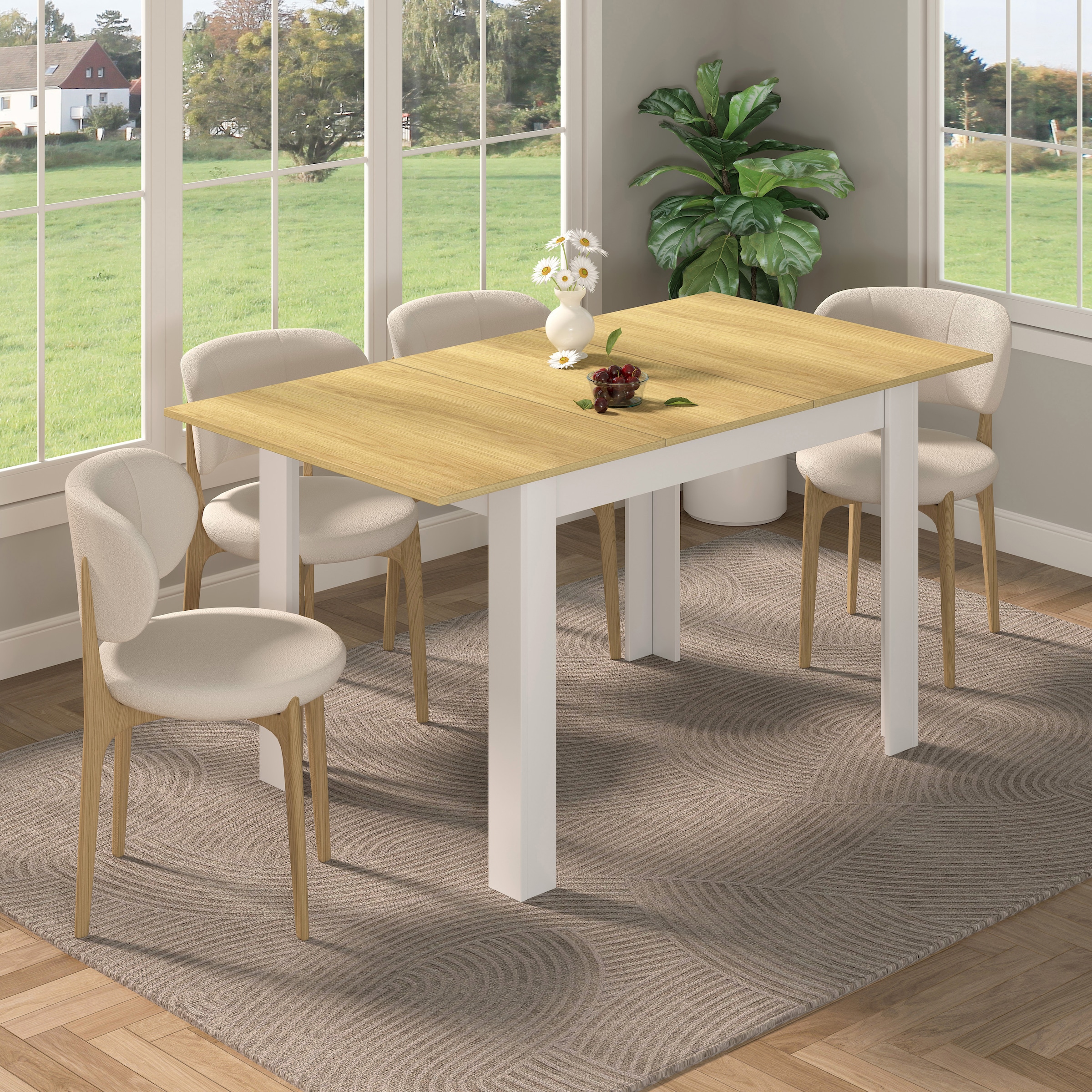 VCM Esstisch »Esstisch Küchentisch Pesoli ausziehbar 120-160 cm« 1 Stk. tlg.