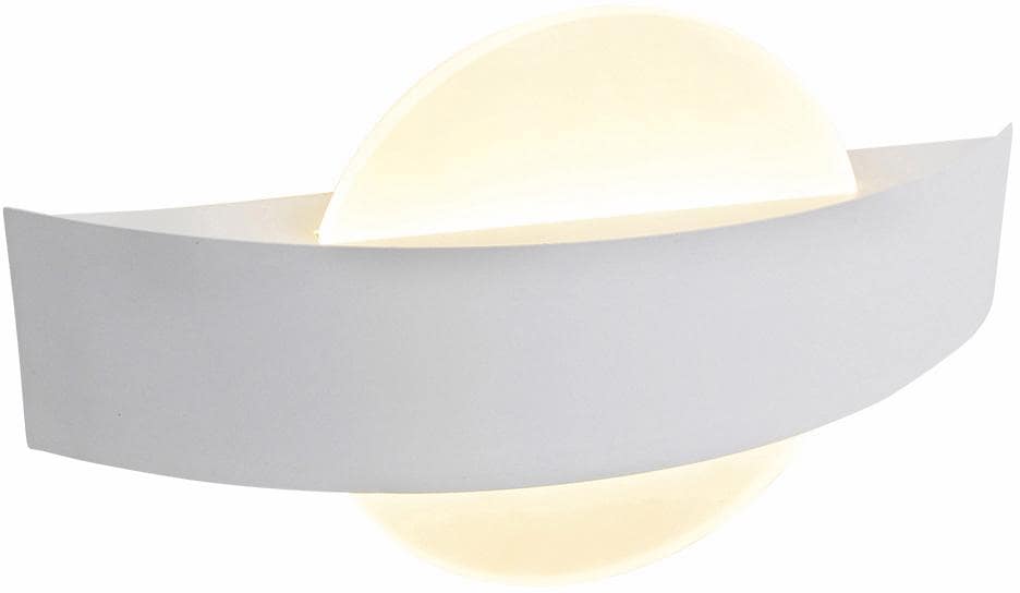 näve LED Wandleuchte h: 1 E, 13cm bei 24cm, OTTO Metall/Acryl, flammig-flammig, Effizienzklasse: »Stan«, l: weiß/satiniert