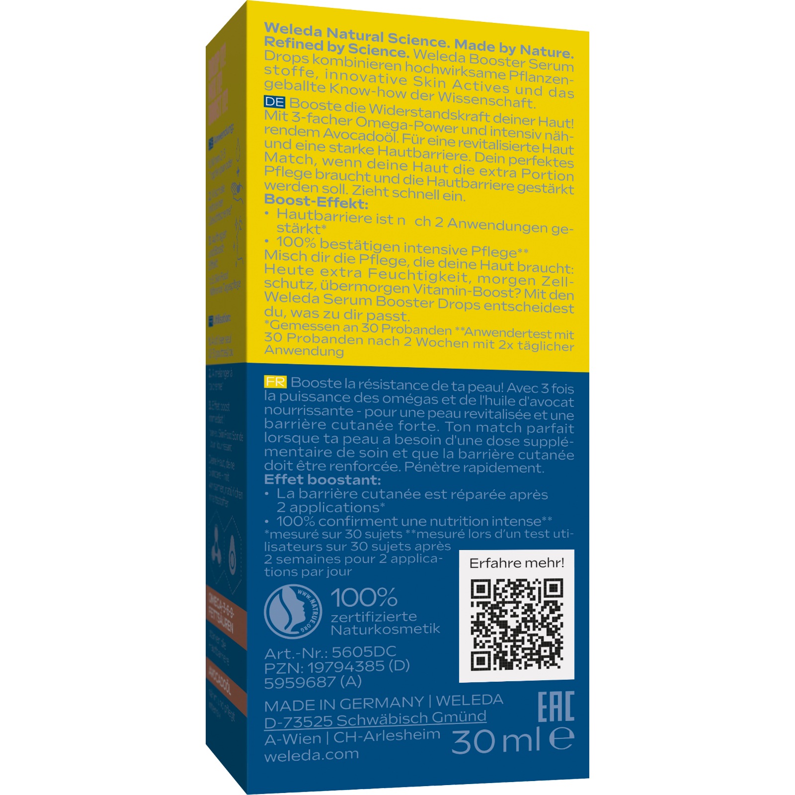 WELEDA Gesichtsserum »Extra Rich Omega Serum Drops« stärkt die Hautbarriere, schenkt deiner Haut neue Energie und Pflege