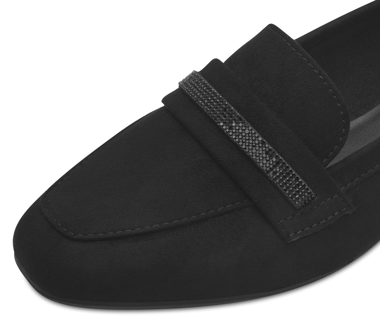 MARCO TOZZI Slipper, Businessschuh, Schlupfschuh, Halbschuh mit funkelndem Zierriegel