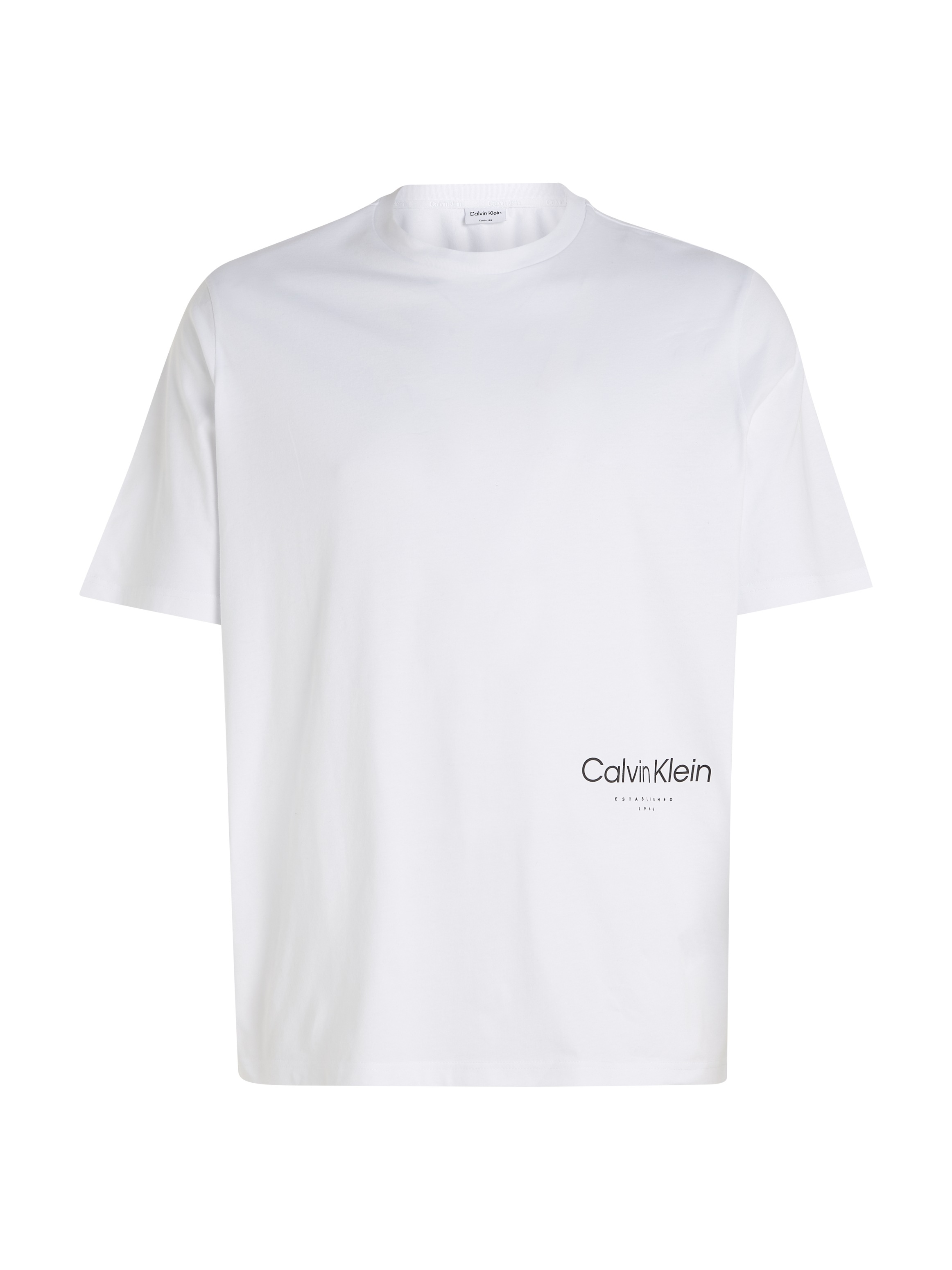 Calvin Klein Big&Tall T-Shirt »BT_OFF PLACEMENT LOGO T-SHIRT«, in großen Größen mit Markenlabel